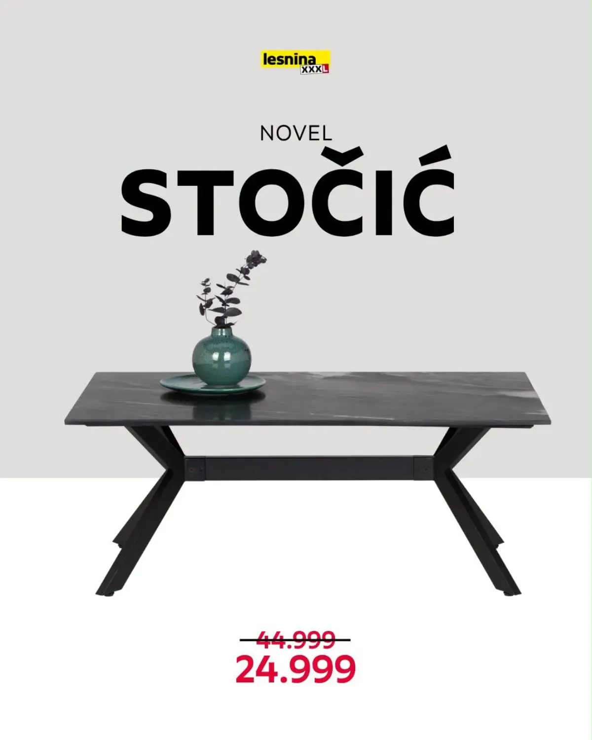 Lesnina NOVEL stočić snižen sa 44.999 na 24.999 dinara