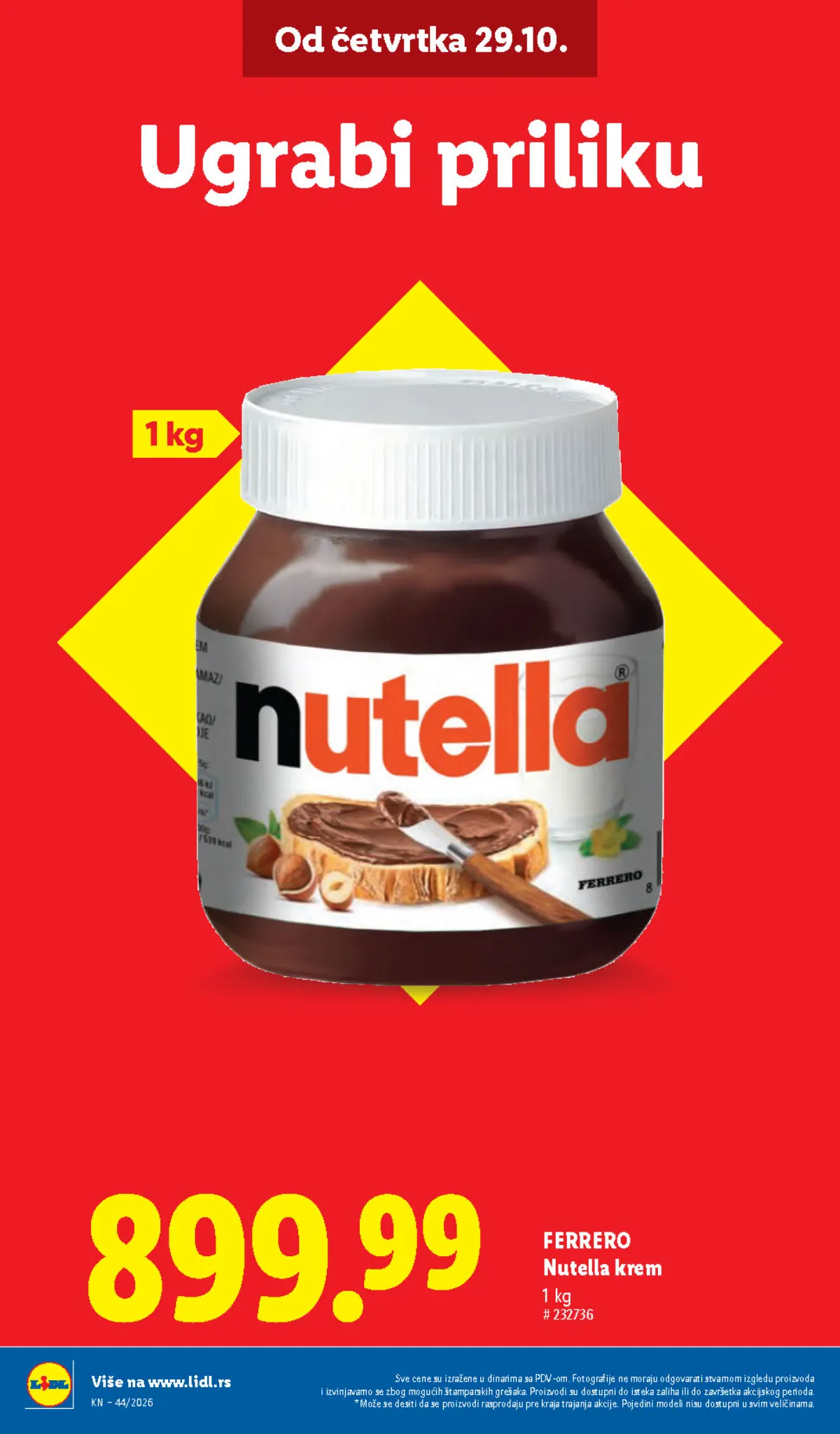 Lidl katalog – strana 10: Nutella krem od 1 kg