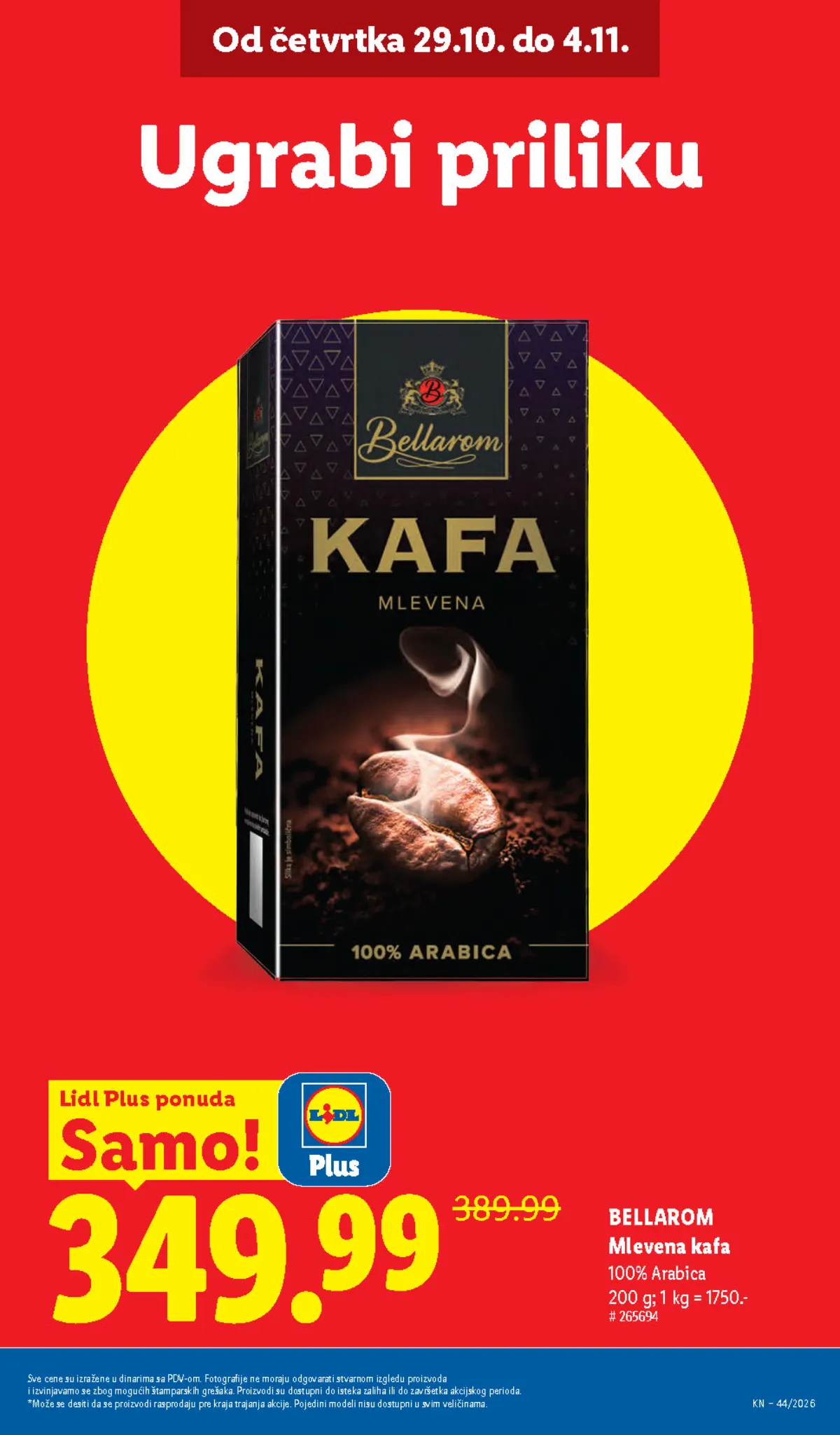 Lidl katalog – strana 11: BELLAROM mlevena kafa Arabica