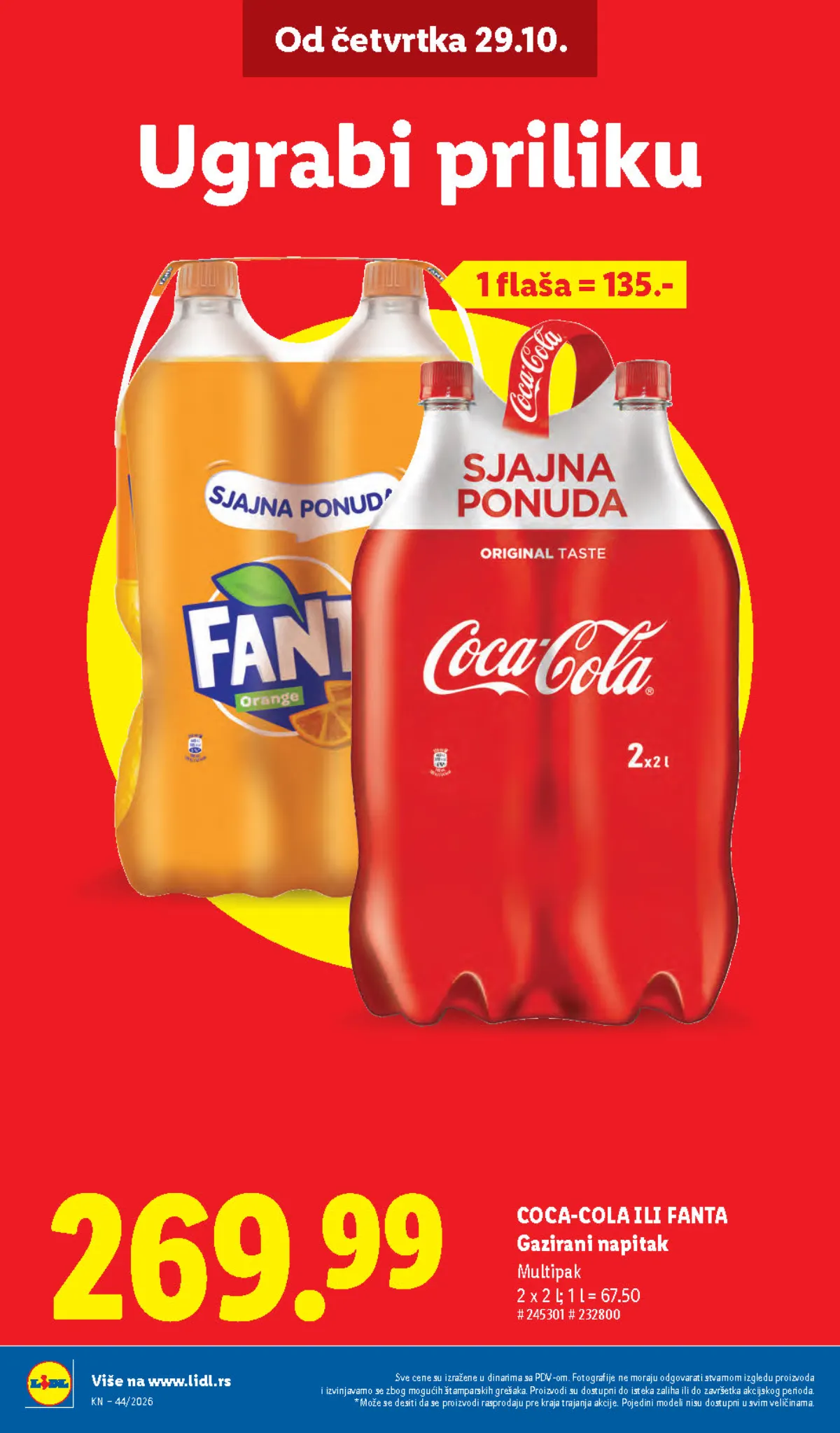 Lidl katalog – strana 12: Coca-Cola i Fanta multipak