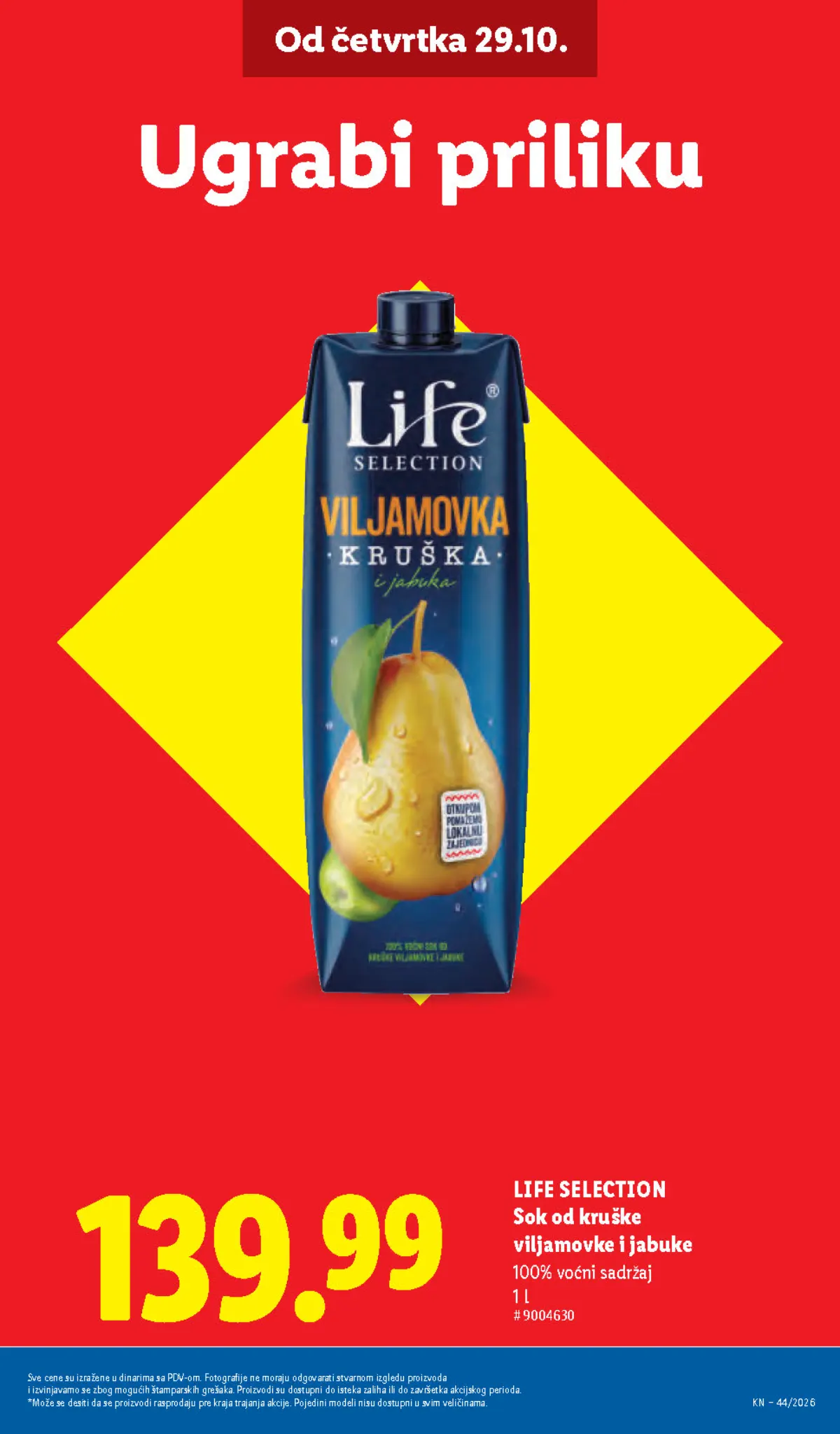 Lidl katalog – strana 13: LIFE SELECTION sok od kruške i jabuke