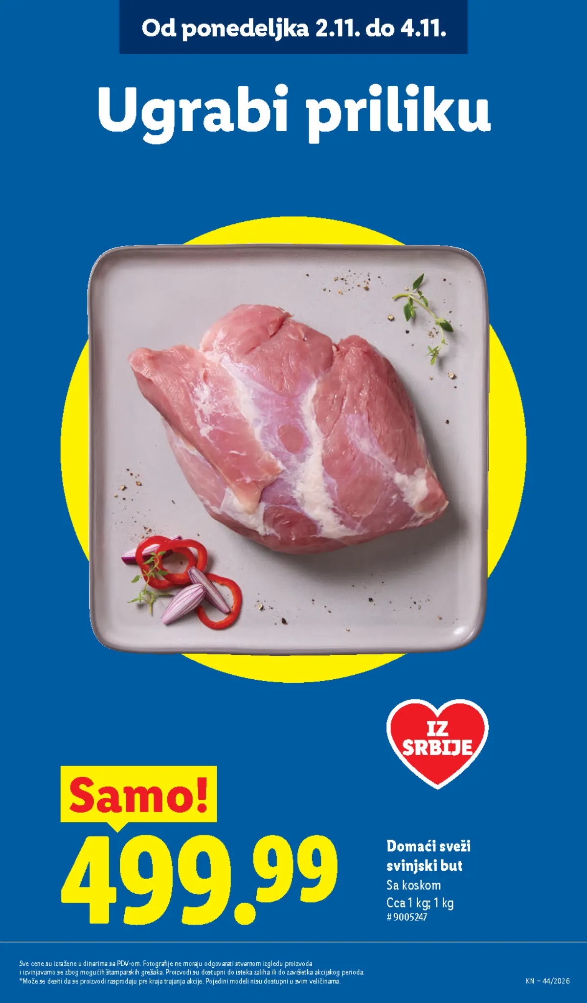 Lidl katalog – strana 15: domaći sveži svinjski but sa koskom