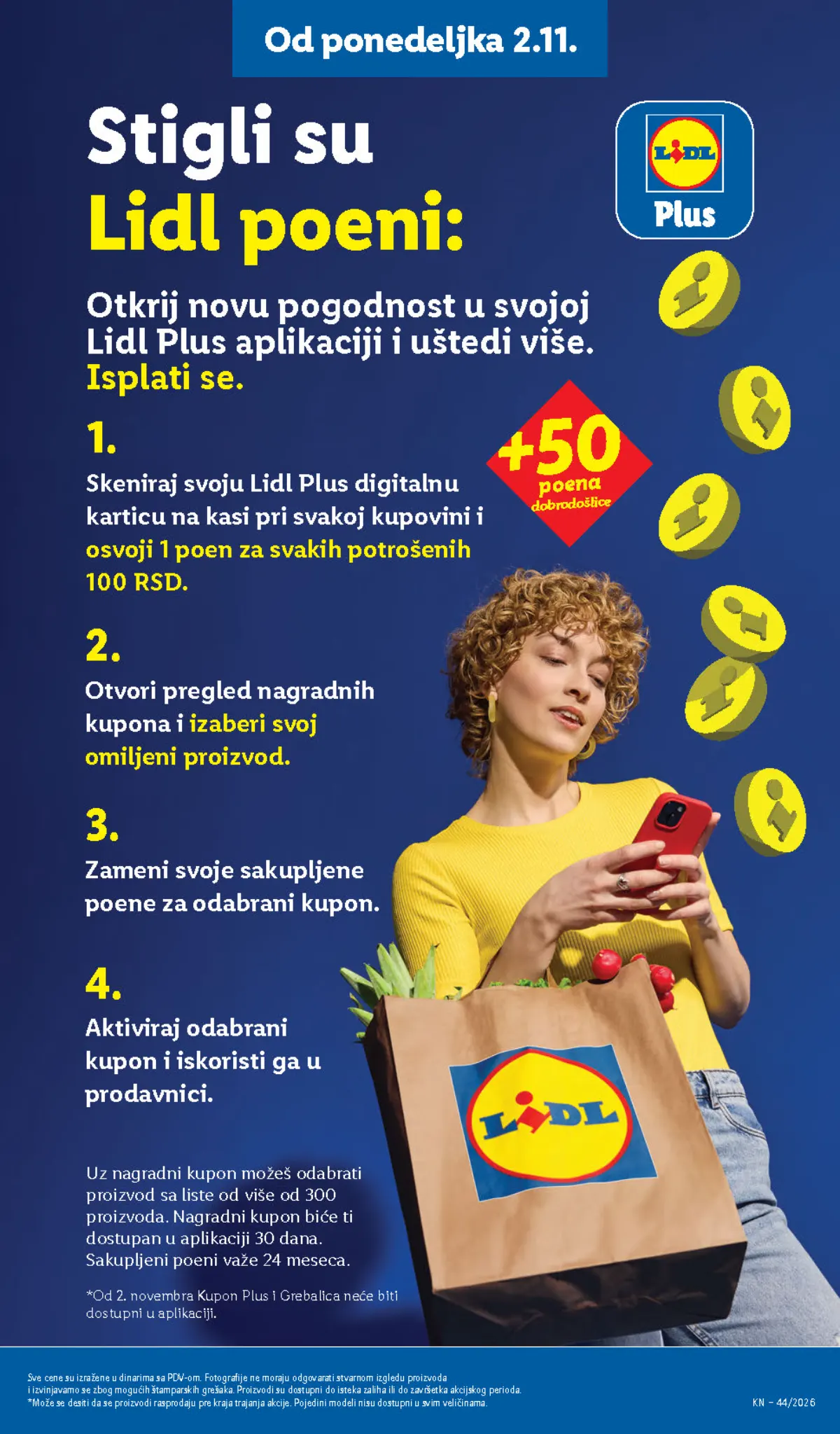 Lidl katalog – strana 25: Lidl poeni i nagradni kuponi od 2. novembra