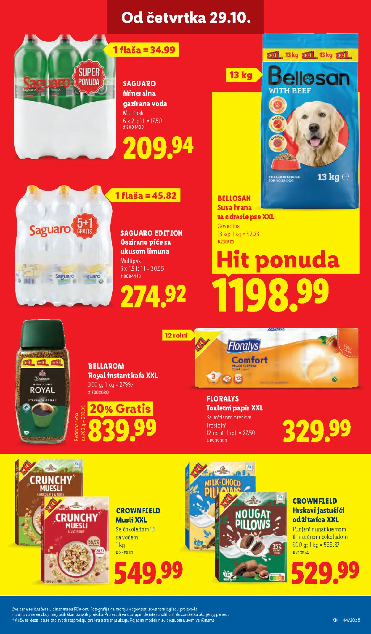 Lidl katalog – strana 57: XXL kafa, musli, toaletni papir i hrana za pse
