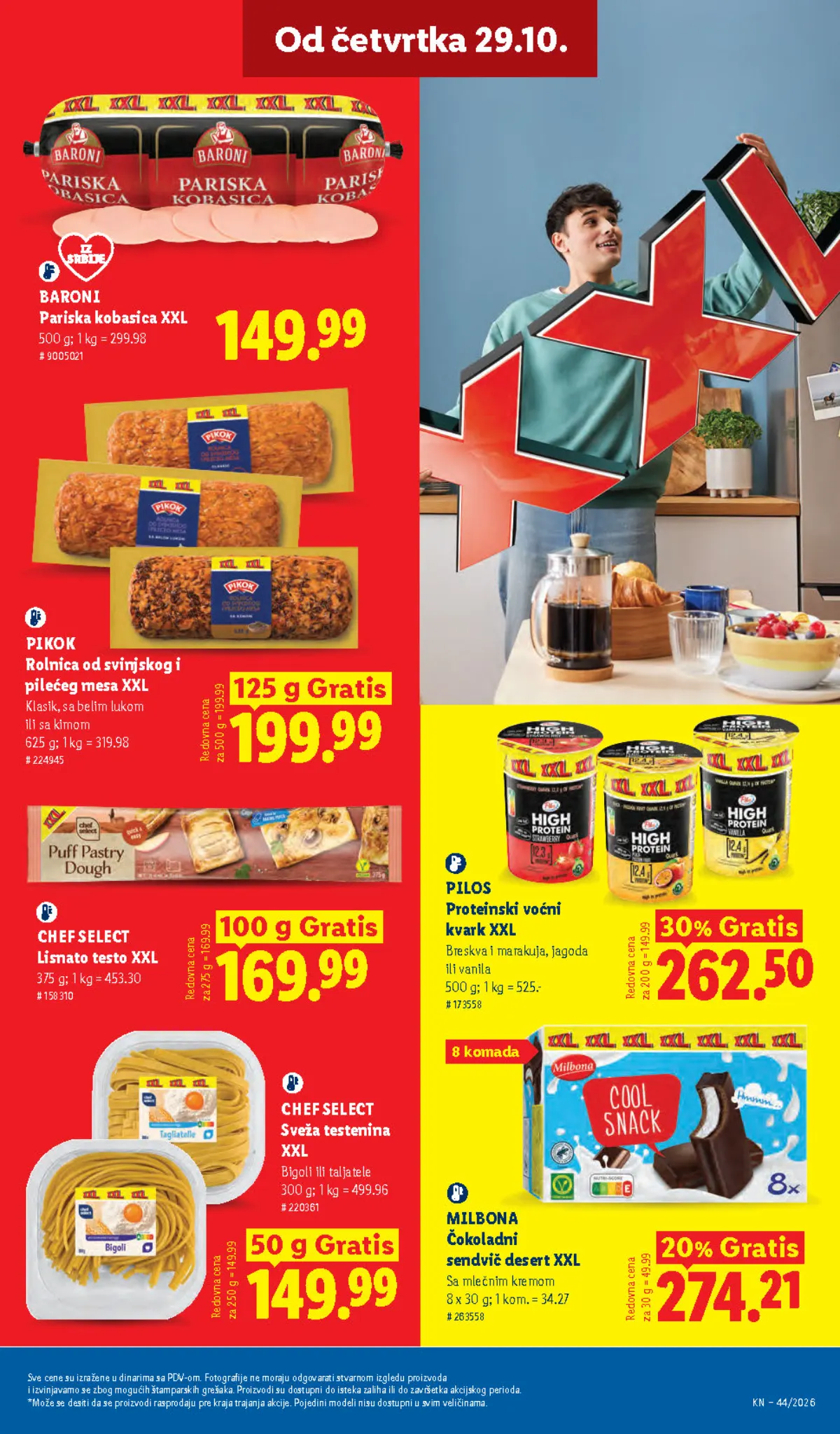 Lidl katalog – strana 59: XXL suhomesnati proizvodi, deserti i lisnato testo