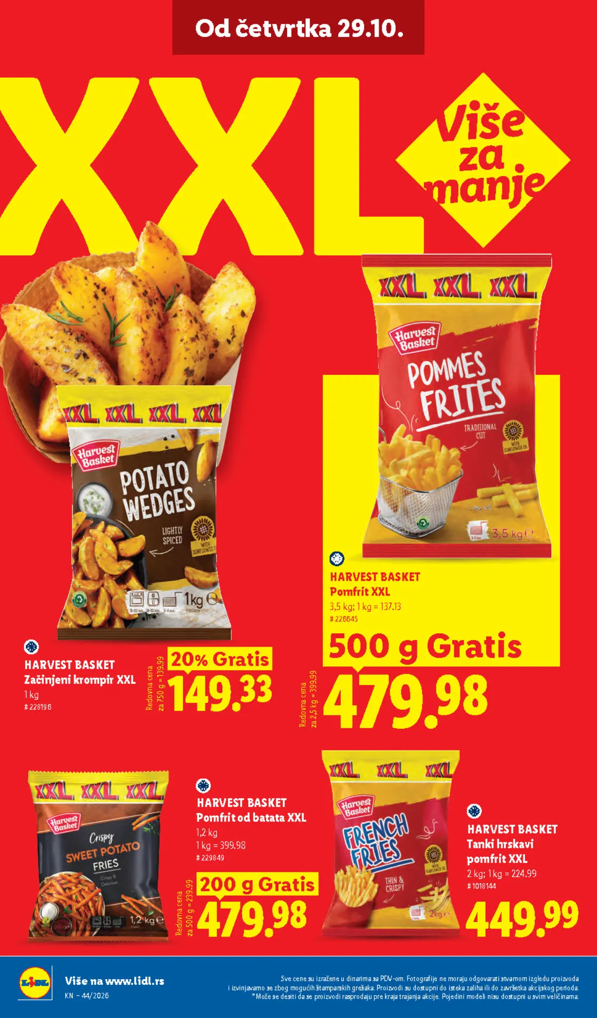 Lidl katalog – strana 60: XXL zamrznuti proizvodi i pomfrit od batata