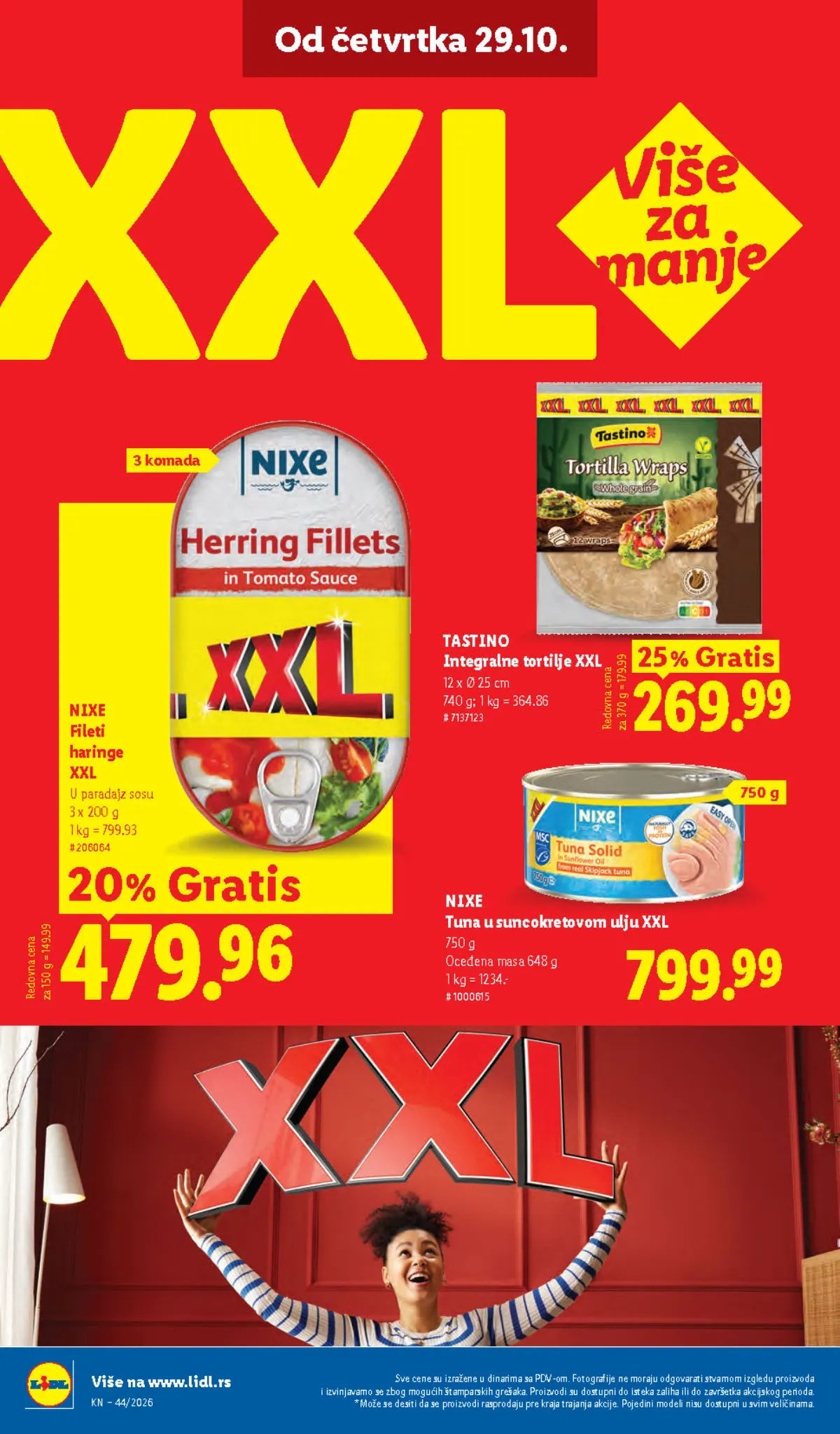 Lidl katalog – strana 62: NIXE XXL tuna i fileti haringe
