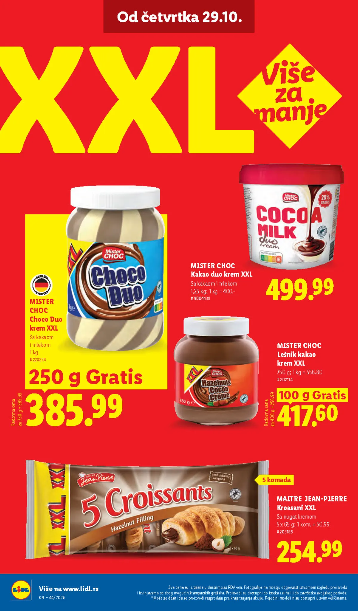 Lidl katalog – strana 64: MISTER CHOC XXL kremovi