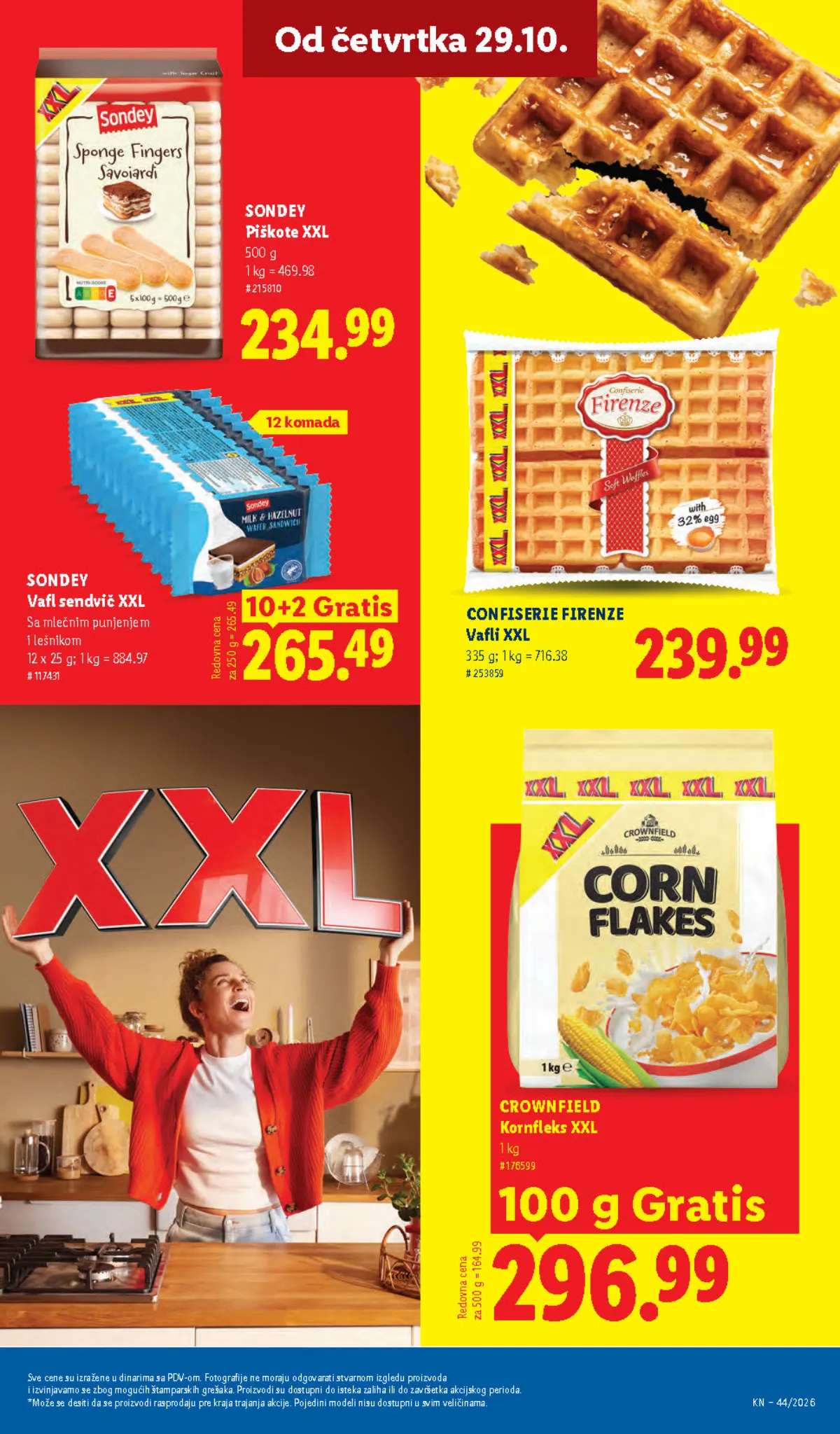 Lidl katalog – strana 65: SONDEY i CONFISERIE FIRENZE XXL vafli