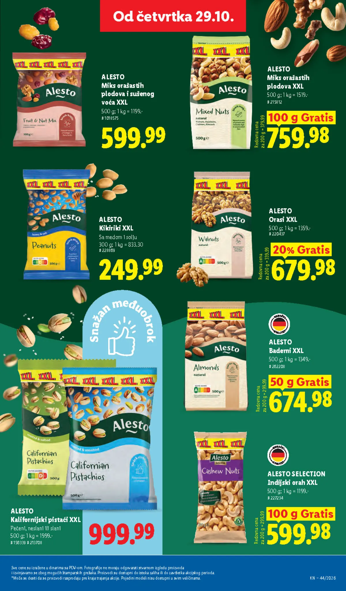 Lidl katalog – strana 67: ALESTO XXL miks orašastih plodova i sušenog voća