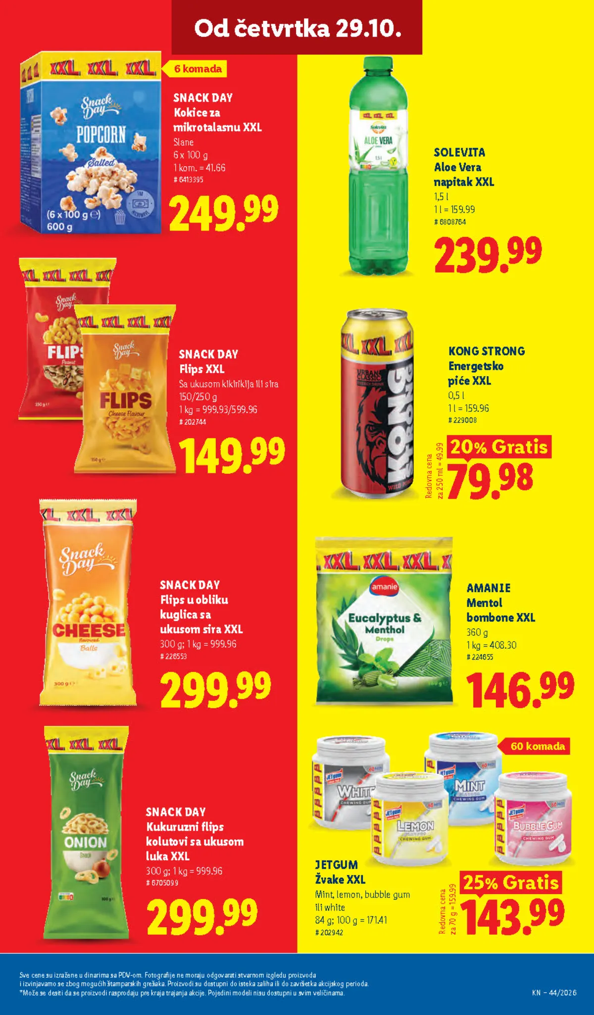 Lidl katalog – strana 69: XXL kokice za mikrotalasnu i energetsko piće