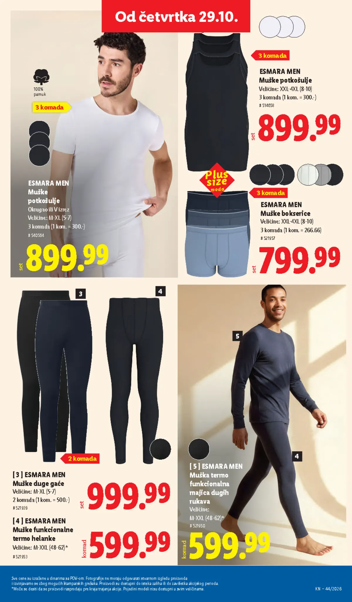 Lidl katalog – strana 81: muške potkošulje i termo odeća