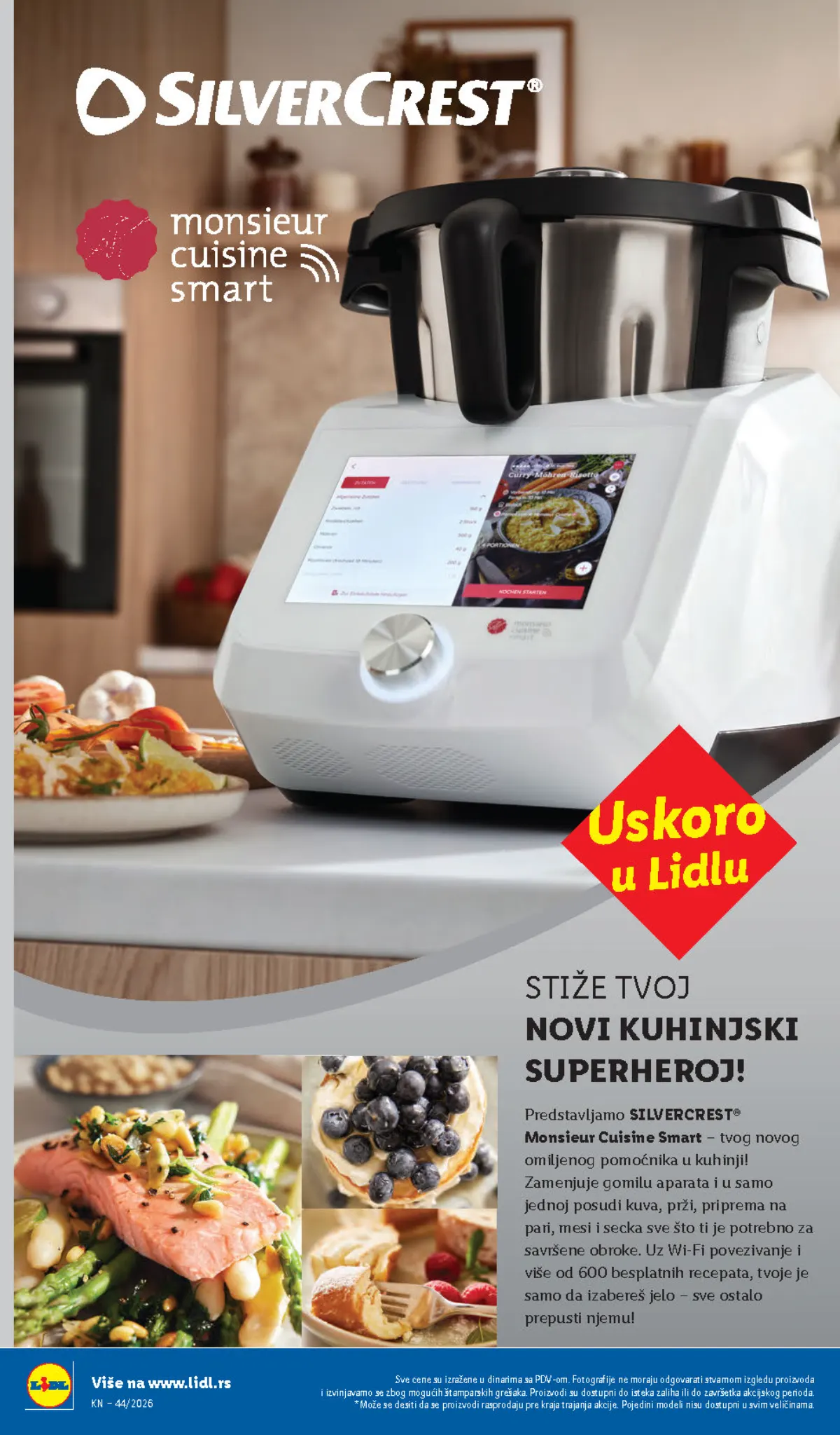 Lidl katalog – strana 90: predstavljanje SILVERCREST Monsieur Cuisine Smart uređaja
