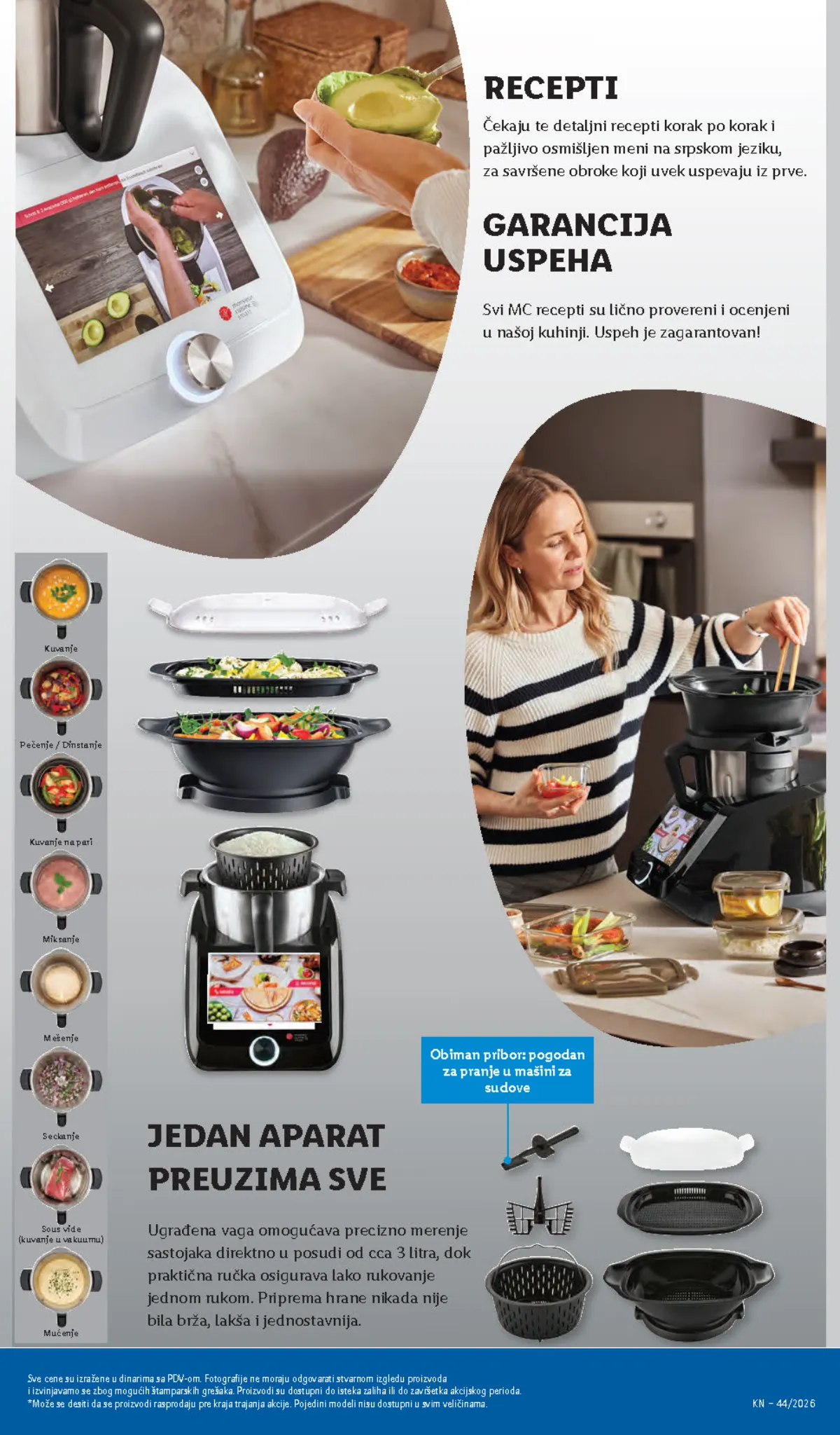Lidl katalog – strana 91: recepti i funkcije Monsieur Cuisine Smart uređaja
