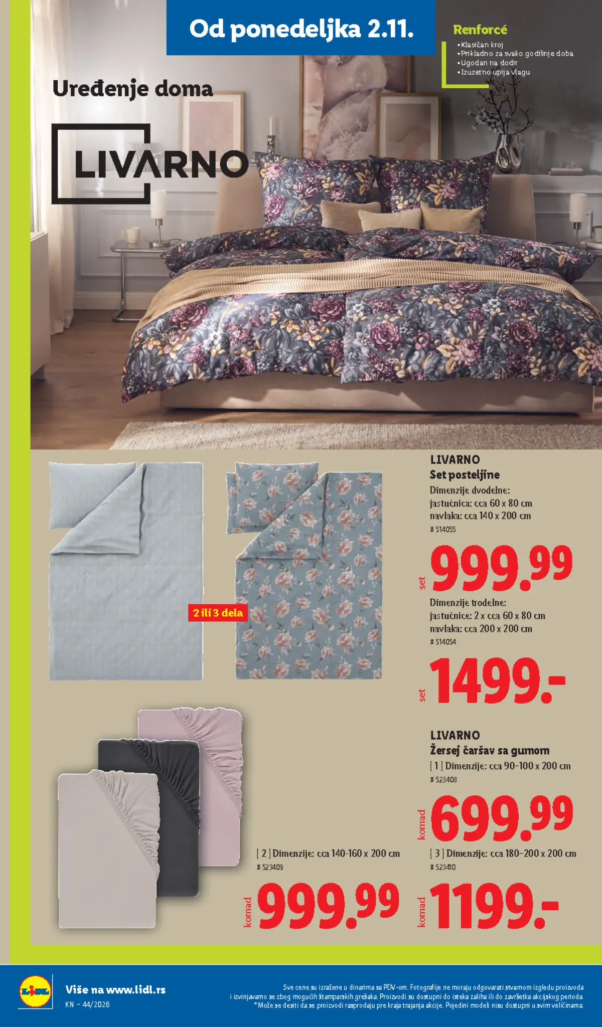 Lidl katalog – strana 96: LIVARNO posteljina i čaršavi sa gumom