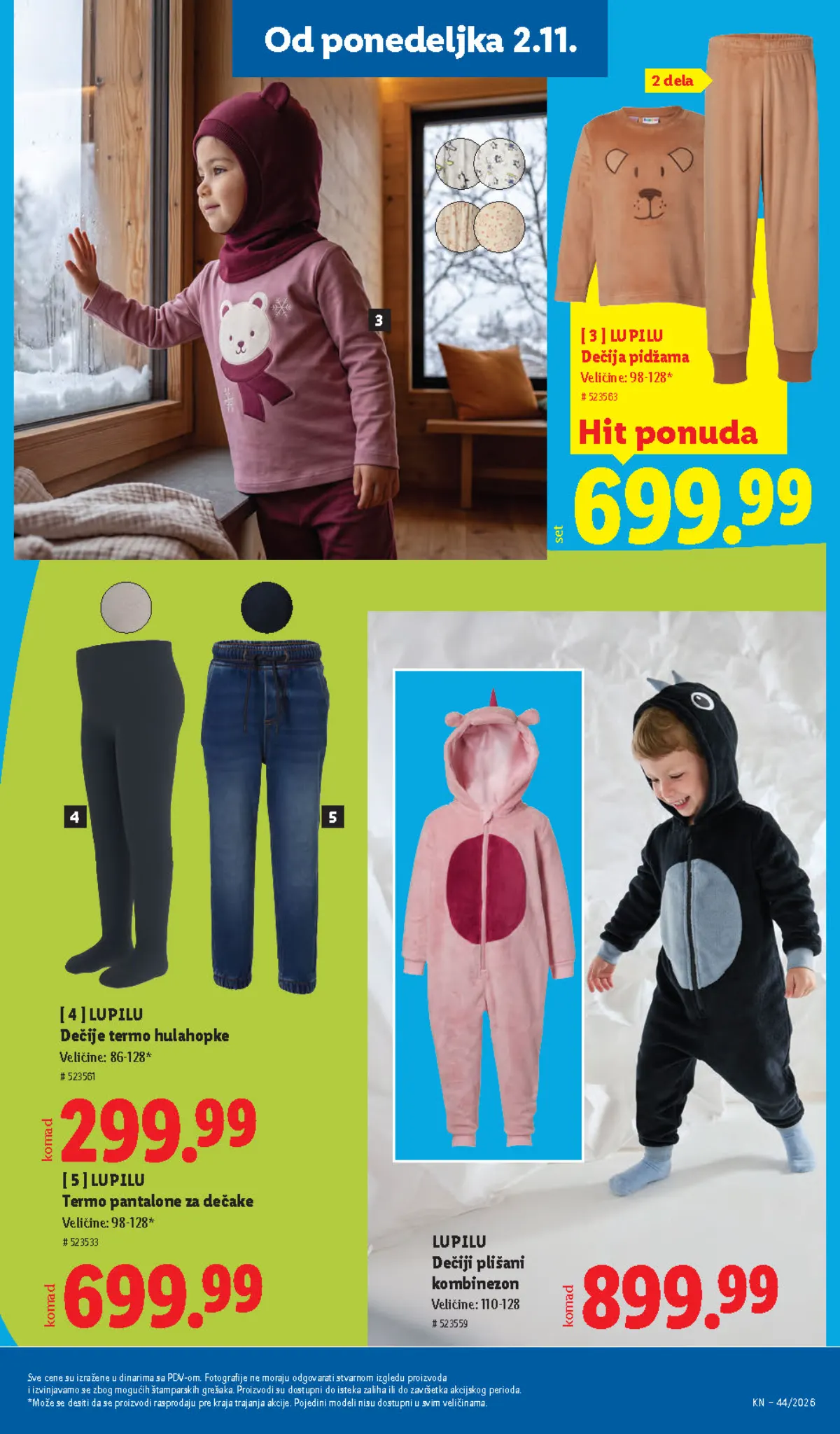 Lidl katalog – strana 101: LUPILU dečije termo hulahopke i pantalone