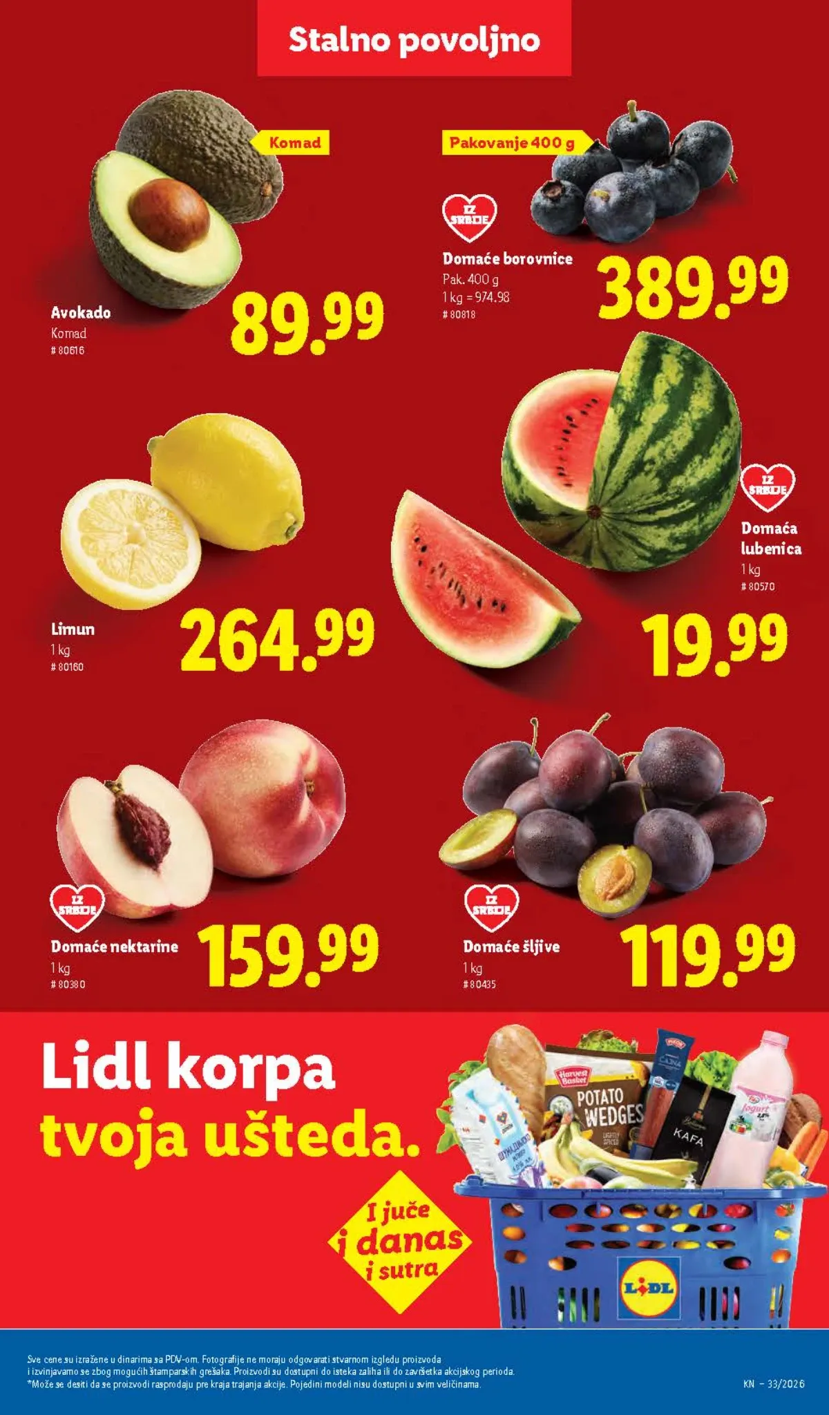Lidl katalog do 19.08.2026. – akcijska ponuda, strana 45