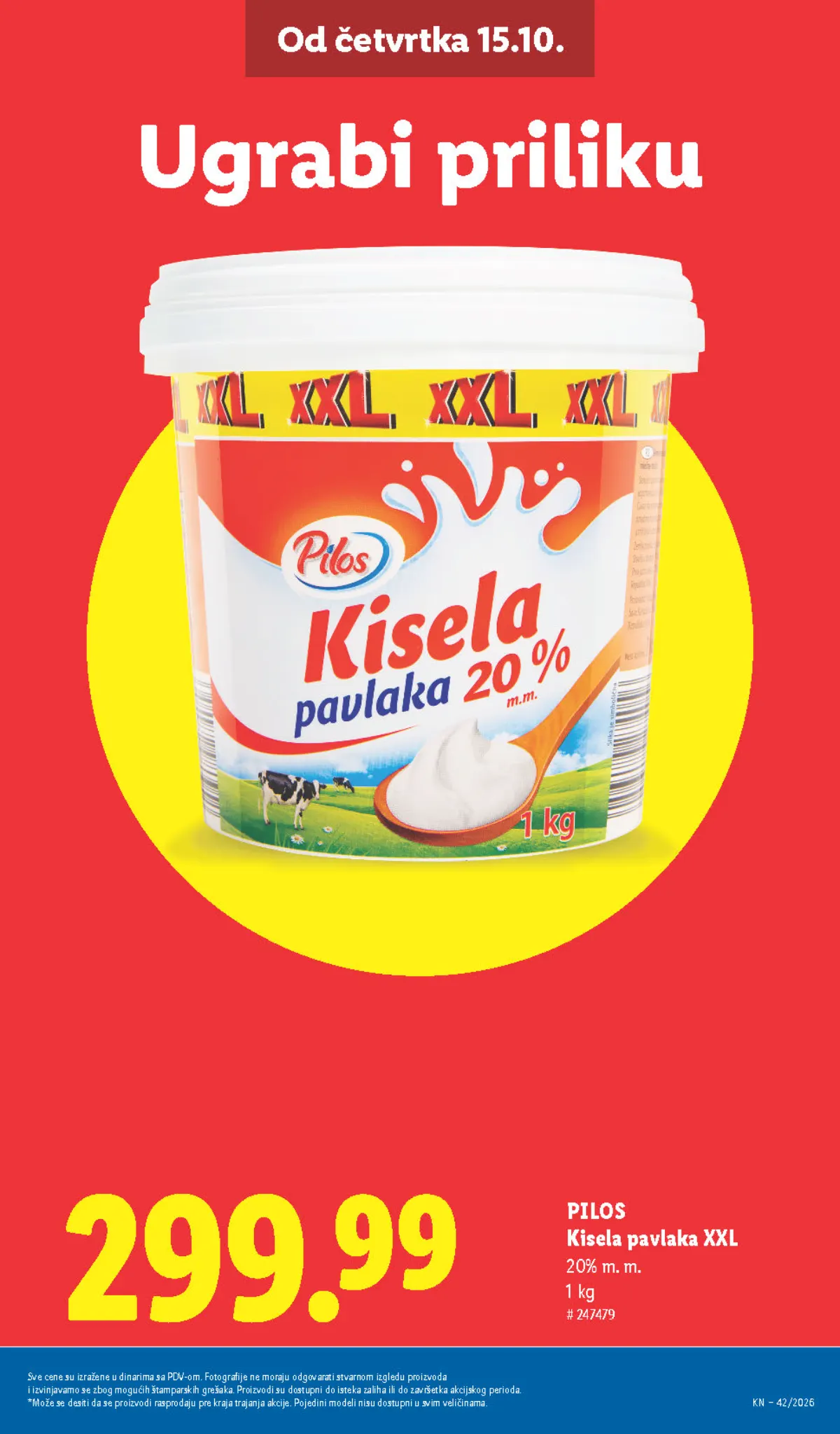 Lidl katalog – strana 5: Pilos kisela pavlaka XXL, 20% m. m., 1 kg