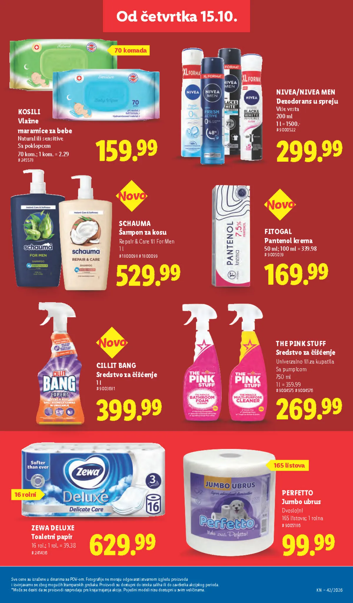 Lidl katalog – strana 37: Nivea/Nivea Men dezodorans u spreju, 200 ml, odabrane vrste, Zewa Deluxe toaletni papir, 16 rolni