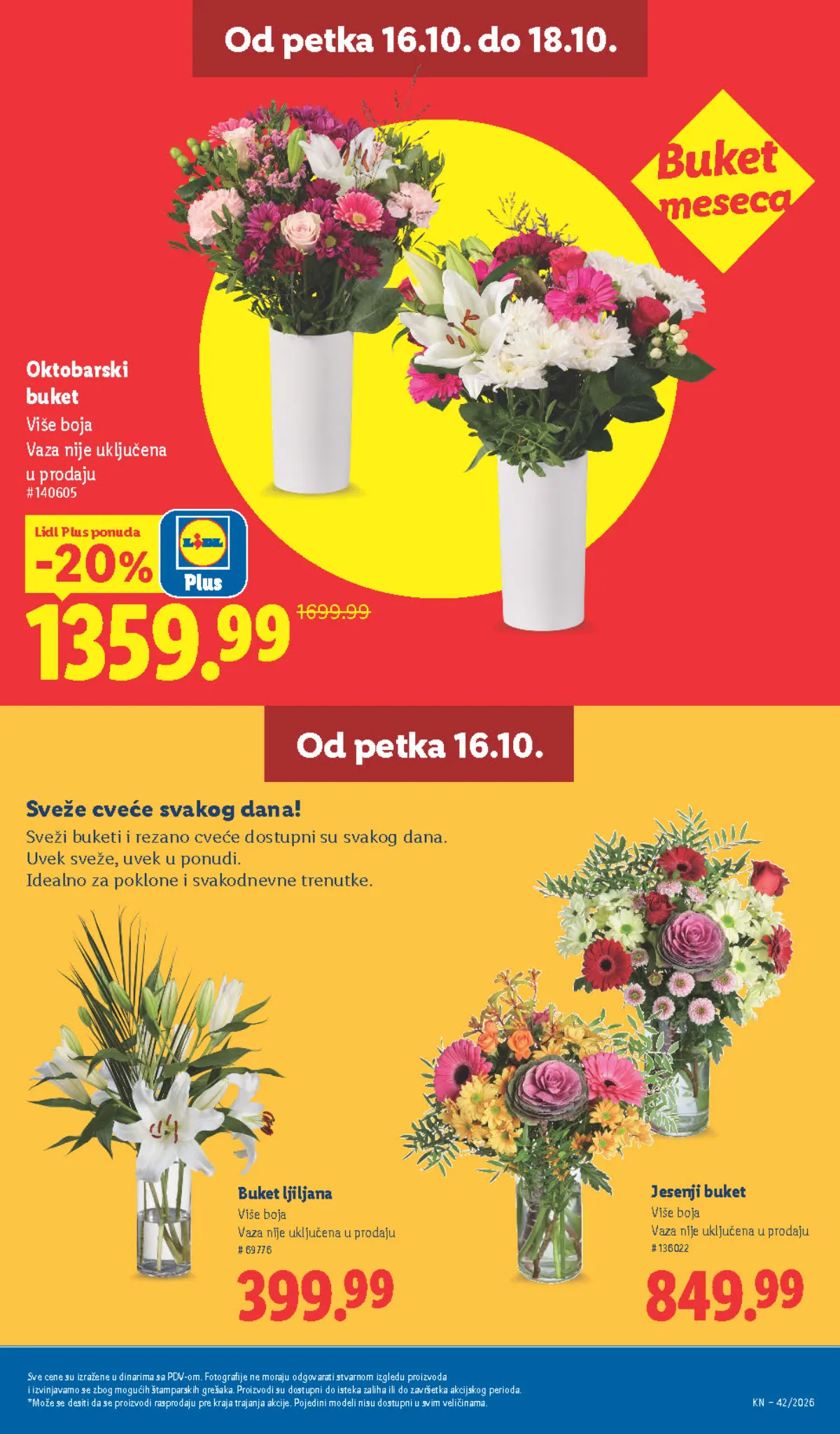 Lidl katalog – strana 69: Oktobarski buket, Buket ljiljana