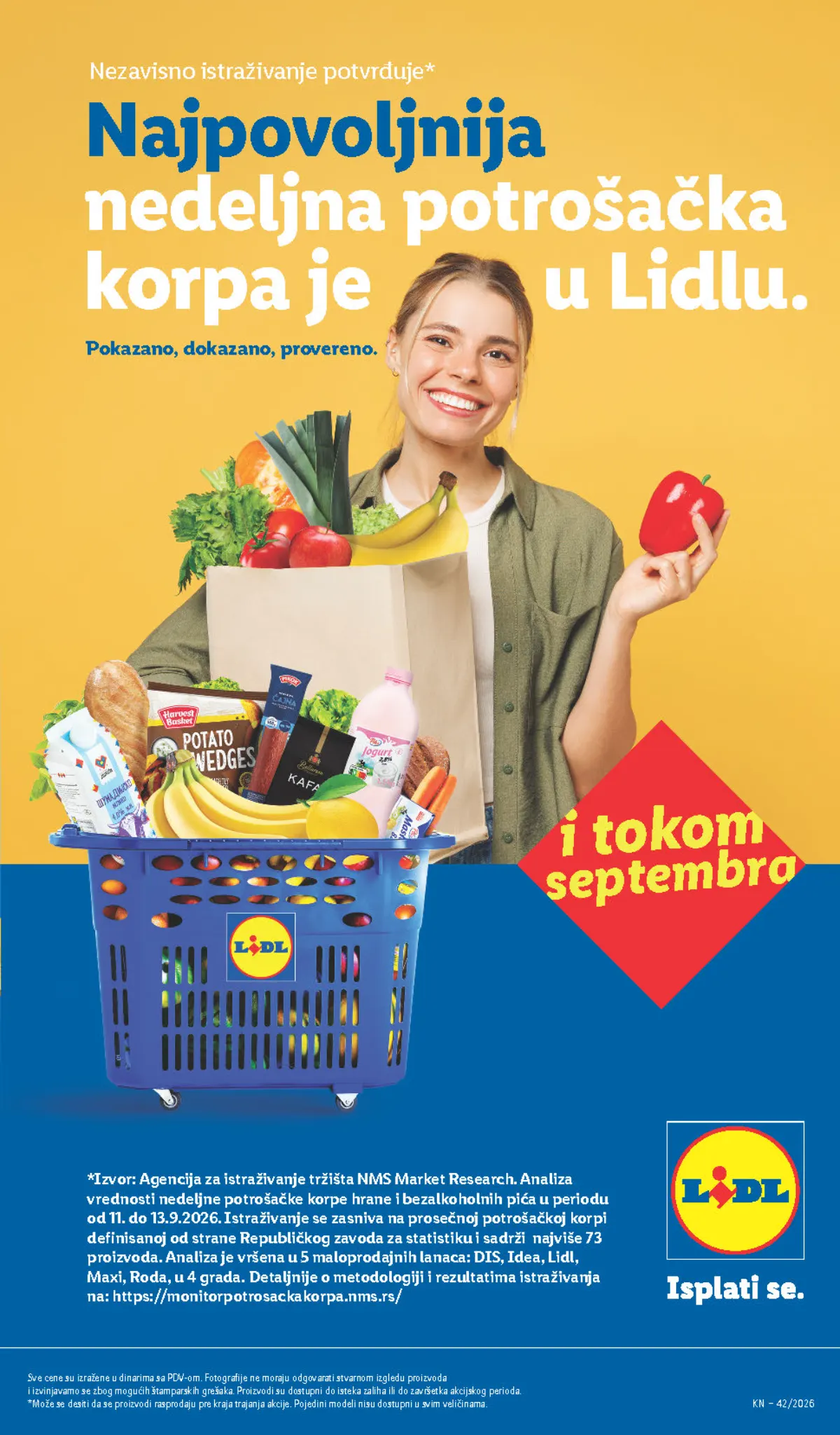 Lidl katalog – strana 71: Lidlova potrošačka korpa: promotivna strana