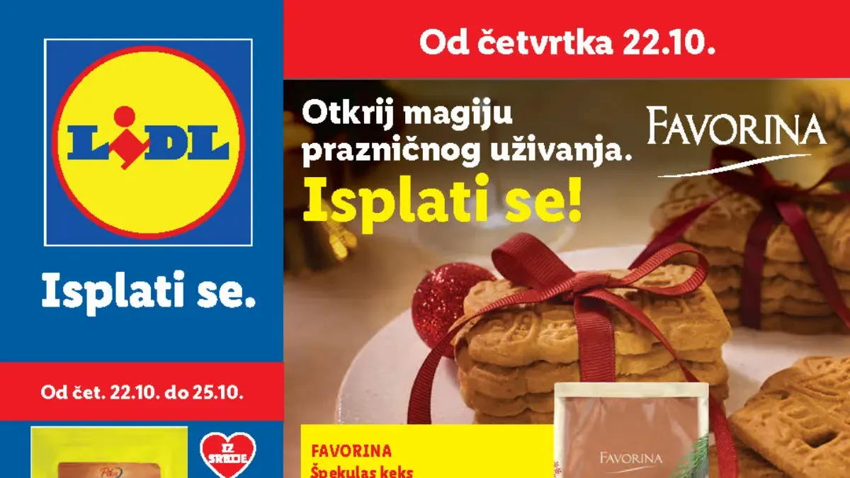 Lidl katalog od 22. do 28.10.2026. – Pilos gauda sir, mandarine i domaća sveža prasetina uz Lidl Plus ponude