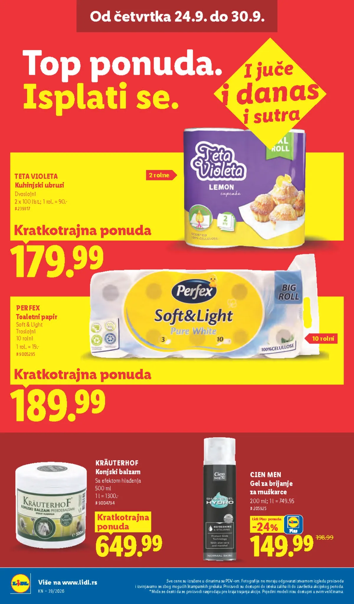 LIDL katalog do 30.09.2026. – strana 38 LIDL katalog od 24.09. do 30.09.2026. – strana 38