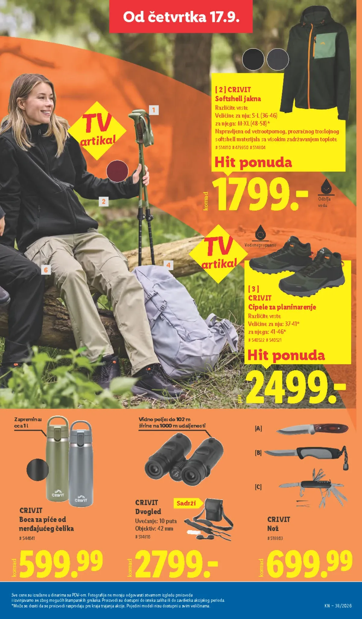 LIDL CRIVIT oprema za planinarenje – strana 63