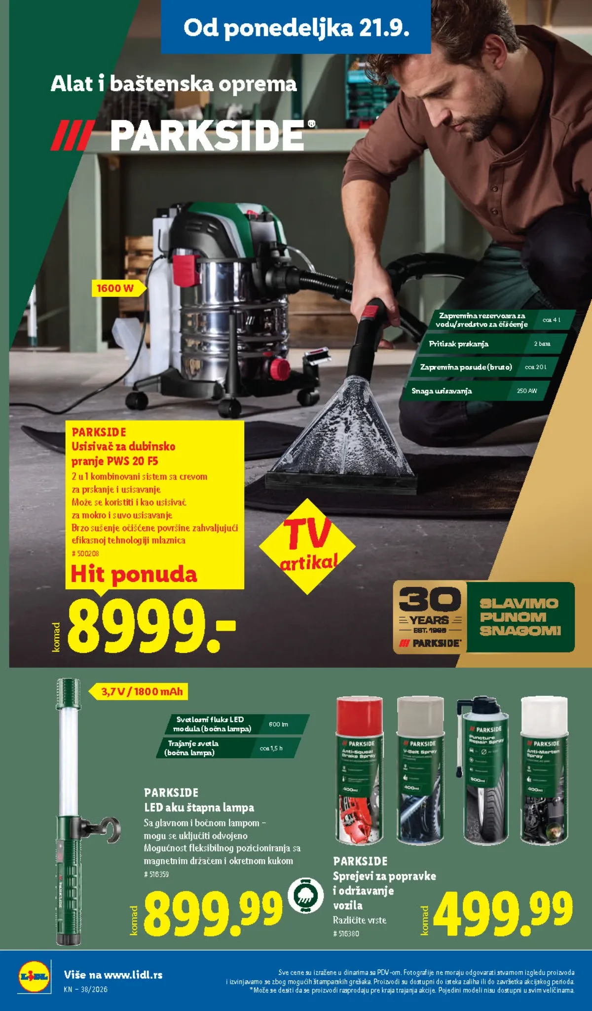 LIDL PARKSIDE alati – usisivač za dubinsko pranje i oprema, strana 72