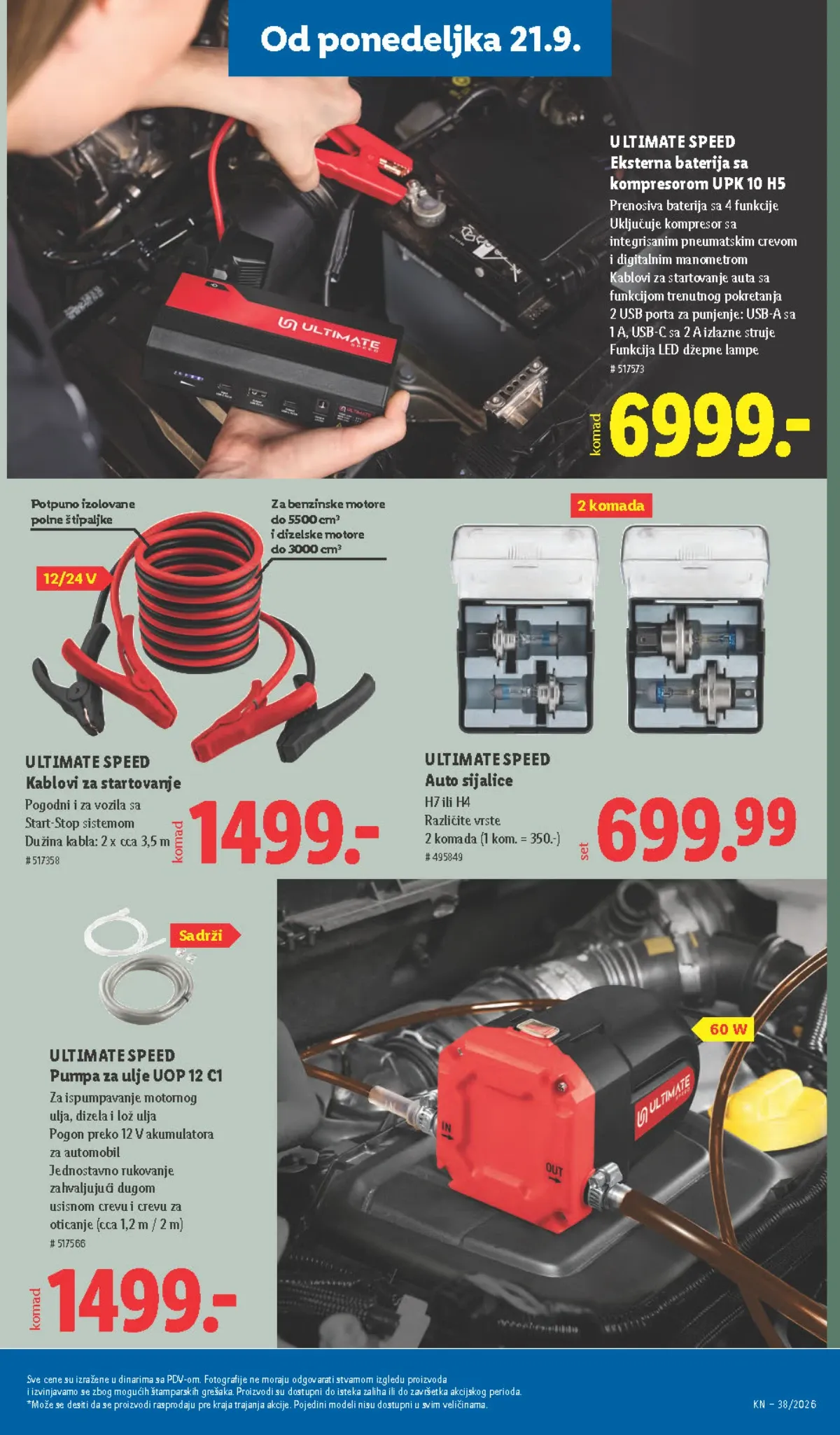 LIDL Ultimate Speed auto oprema, kablovi i kompresor – strana 77