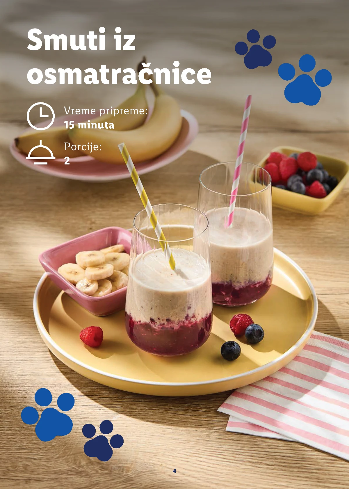Recept za Smuti iz osmatračnice iz Lidl Malog kuvara Patrolne šape