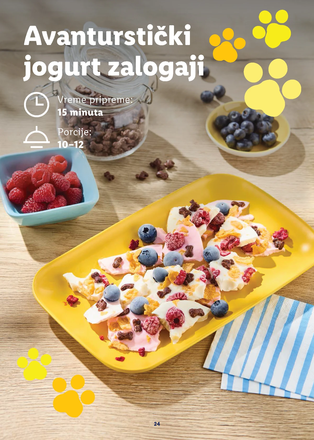 Recept za jogurt zalogajčiće iz Lidl Malog kuvara Patrolne šape