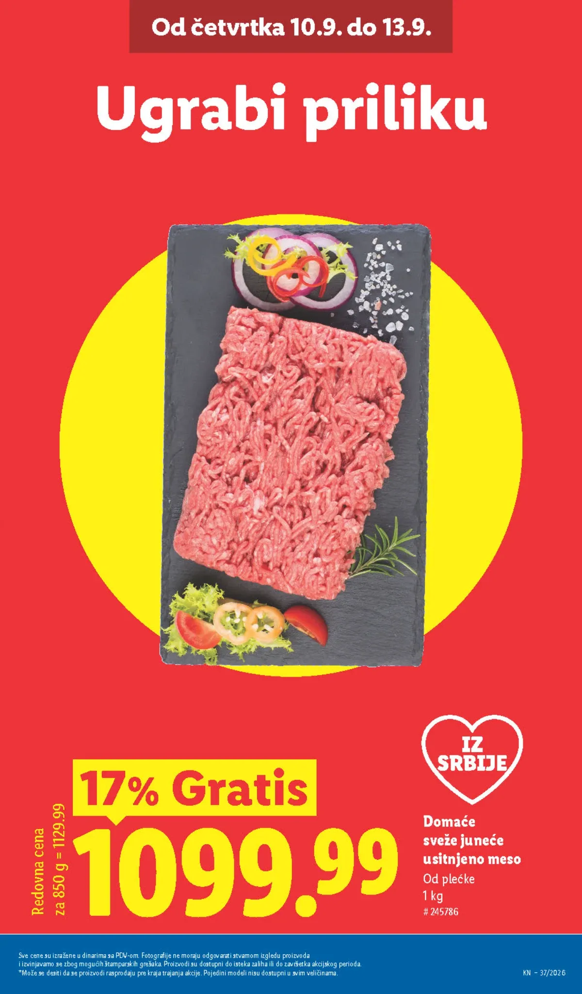 LIDL katalog od 10.09. do 16.09.2026. – strana 3 sa akcijskim cenama i ponudama