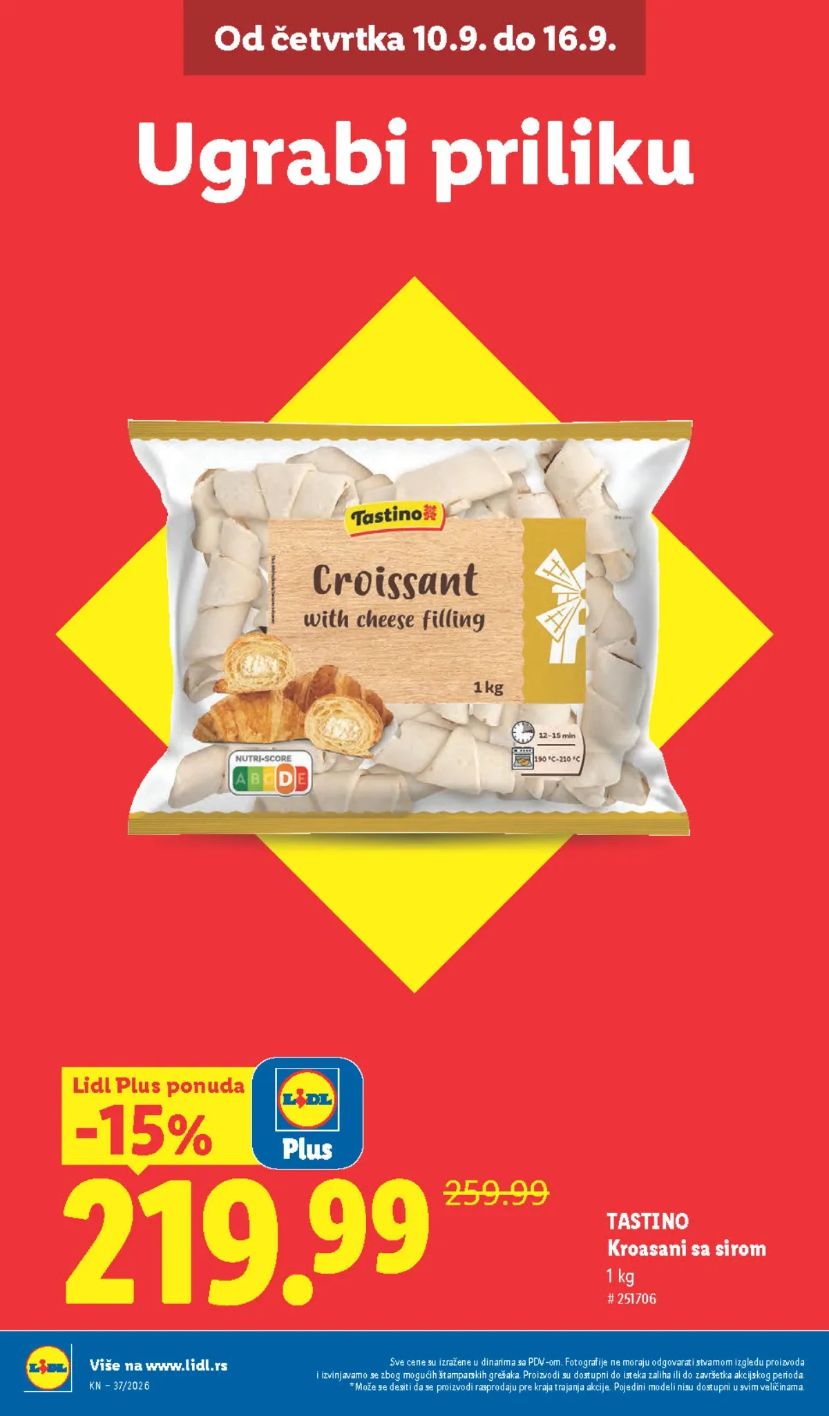 LIDL katalog od 10.09. do 16.09.2026. – strana 6 sa akcijskim cenama i ponudama