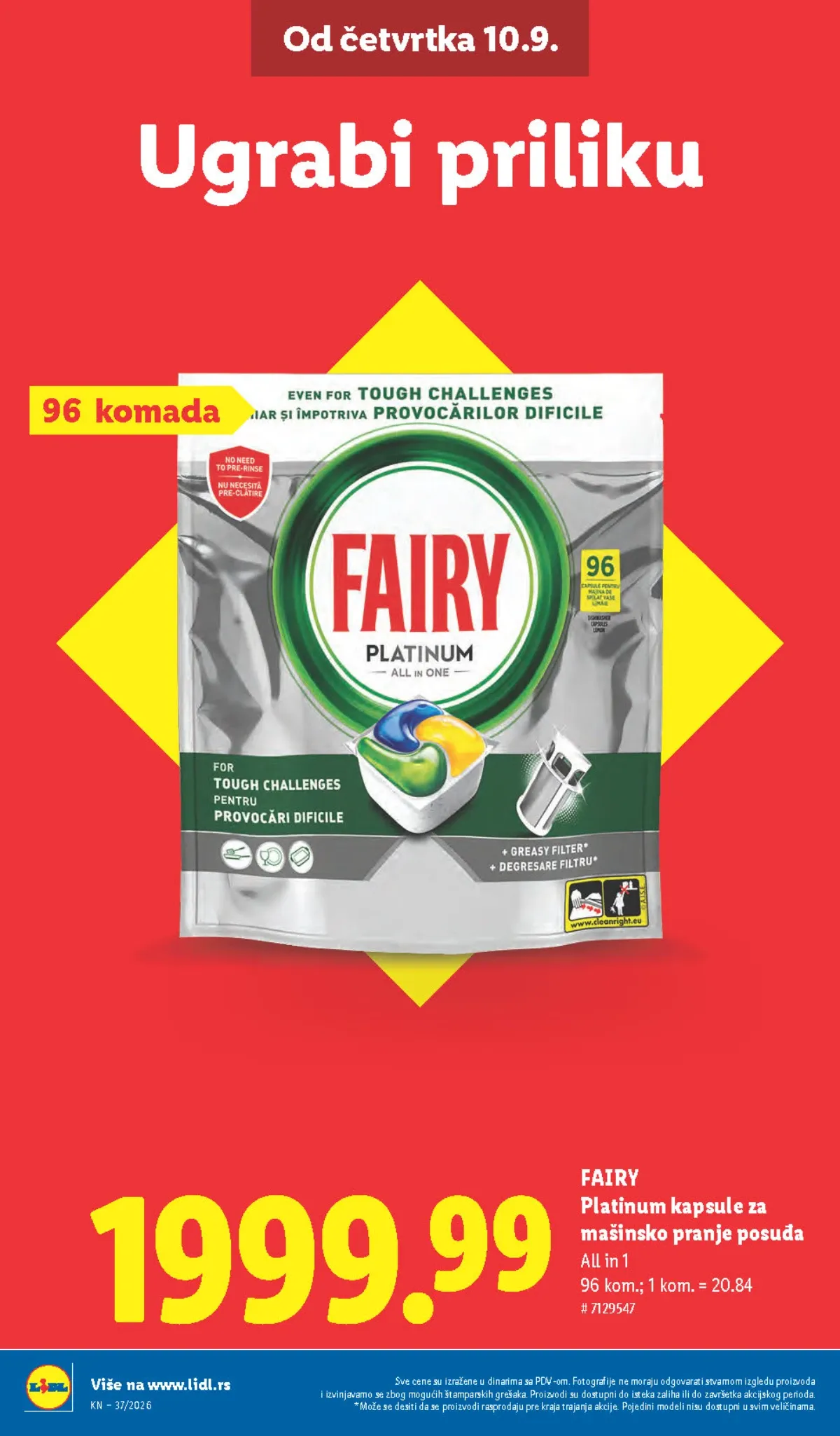 LIDL katalog od 10.09. do 16.09.2026. – strana 12 sa akcijskim cenama i ponudama