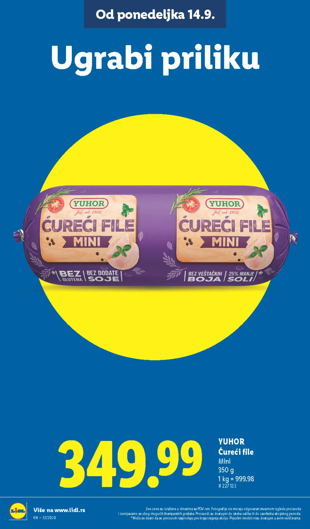 LIDL katalog od 10.09. do 16.09.2026. – strana 18 sa akcijskim cenama i ponudama