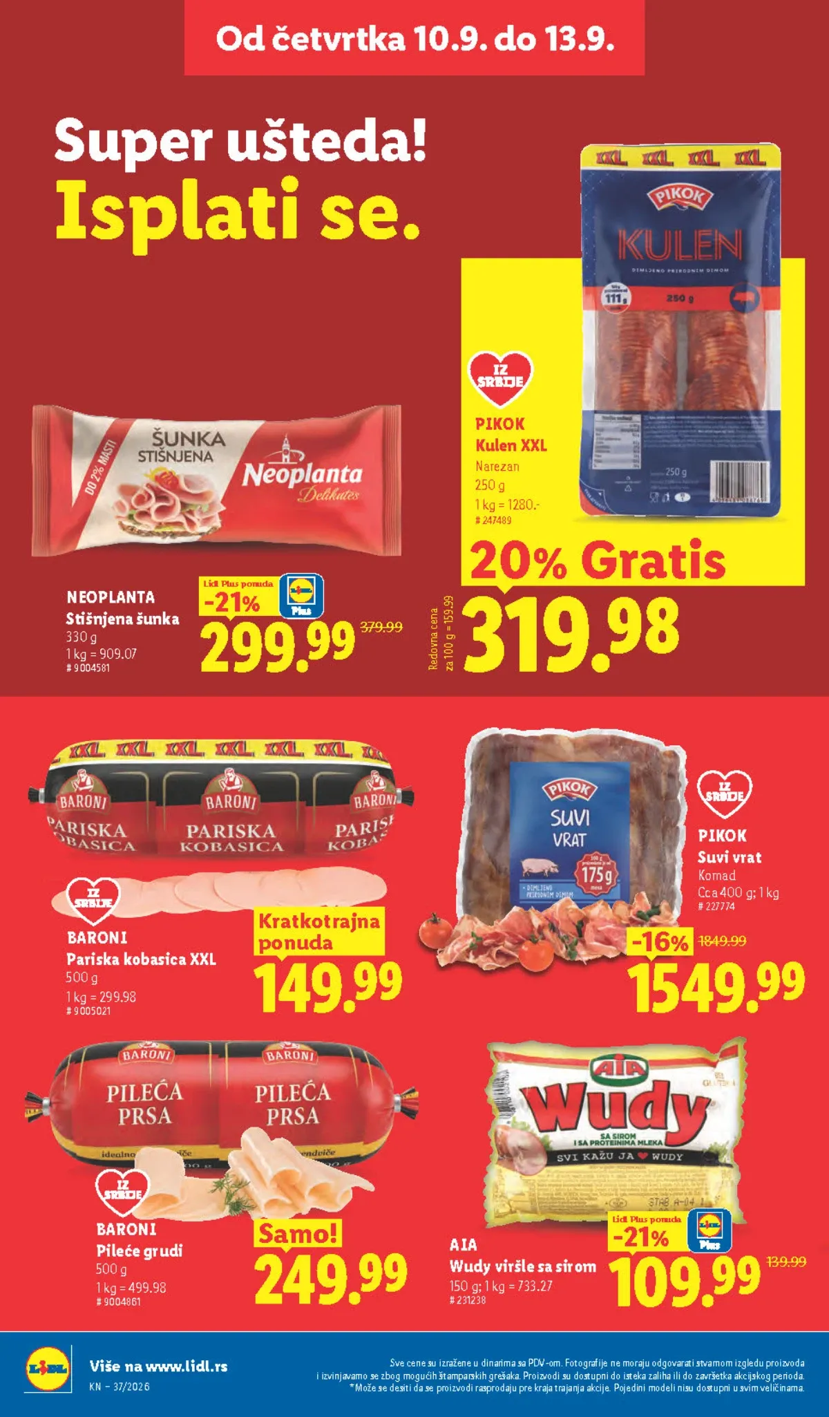 LIDL katalog od 10.09. do 16.09.2026. – strana 28 sa akcijskim cenama i ponudama