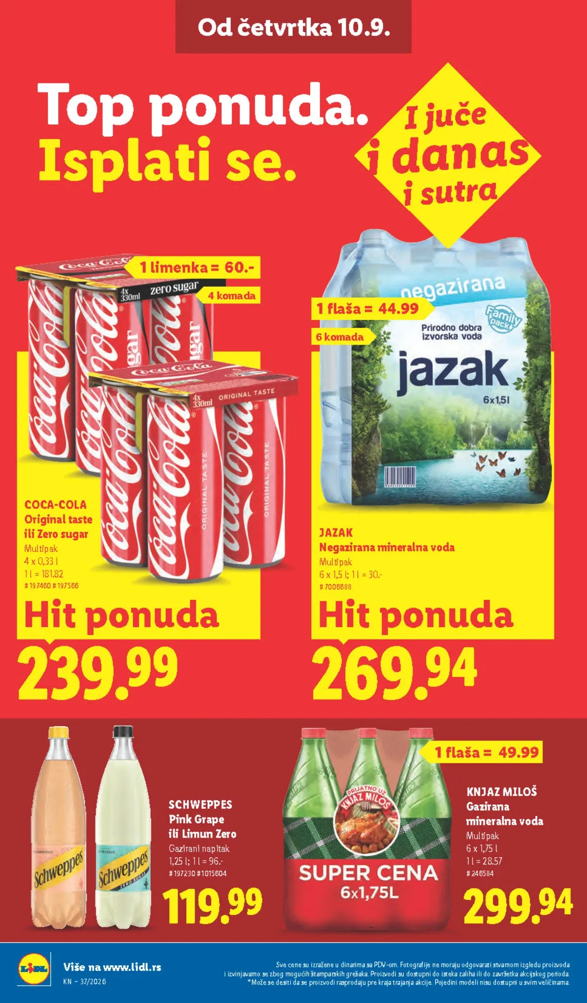LIDL katalog od 10.09. do 16.09.2026. – strana 34 sa akcijskim cenama i ponudama