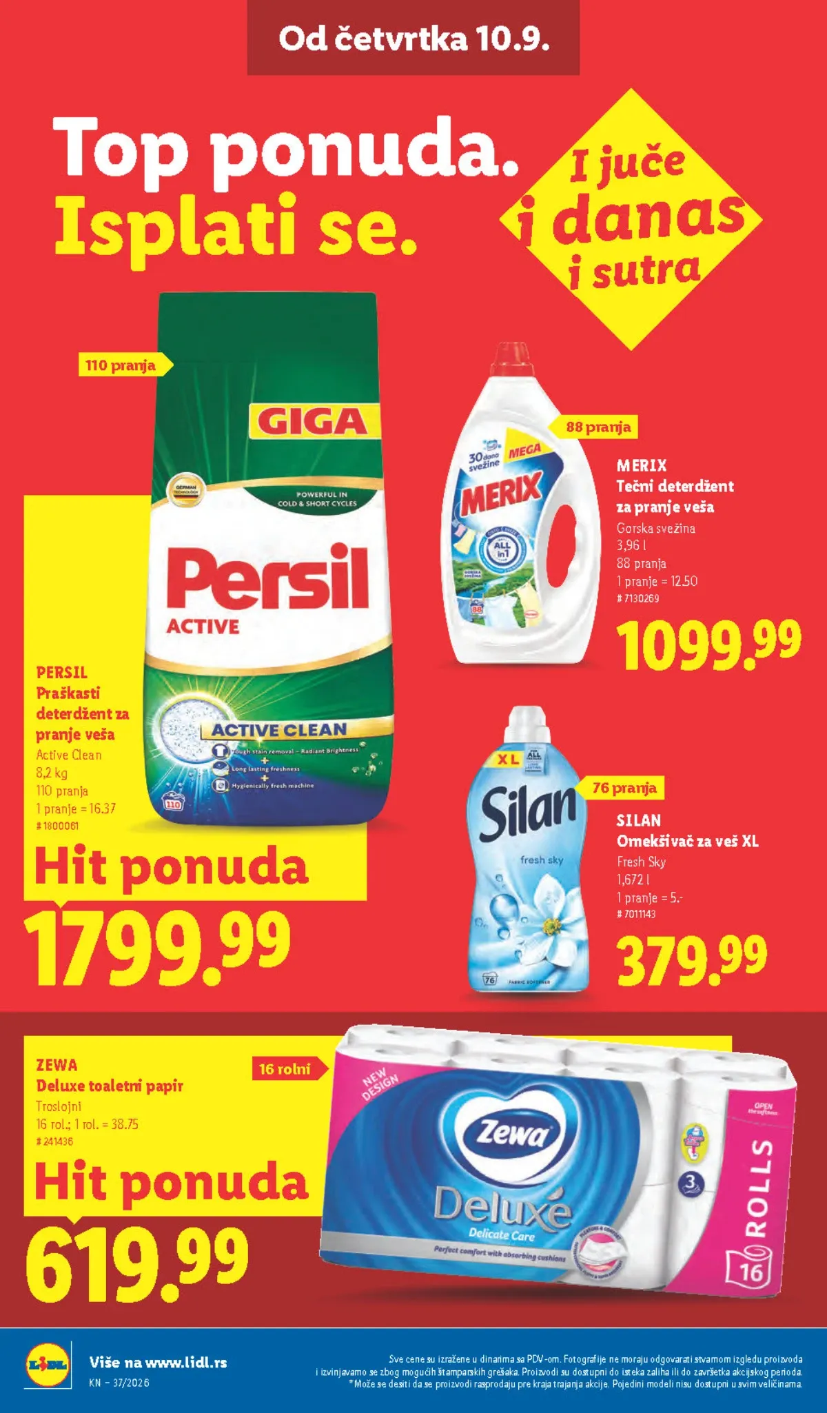 LIDL katalog od 10.09. do 16.09.2026. – strana 36 sa akcijskim cenama i ponudama