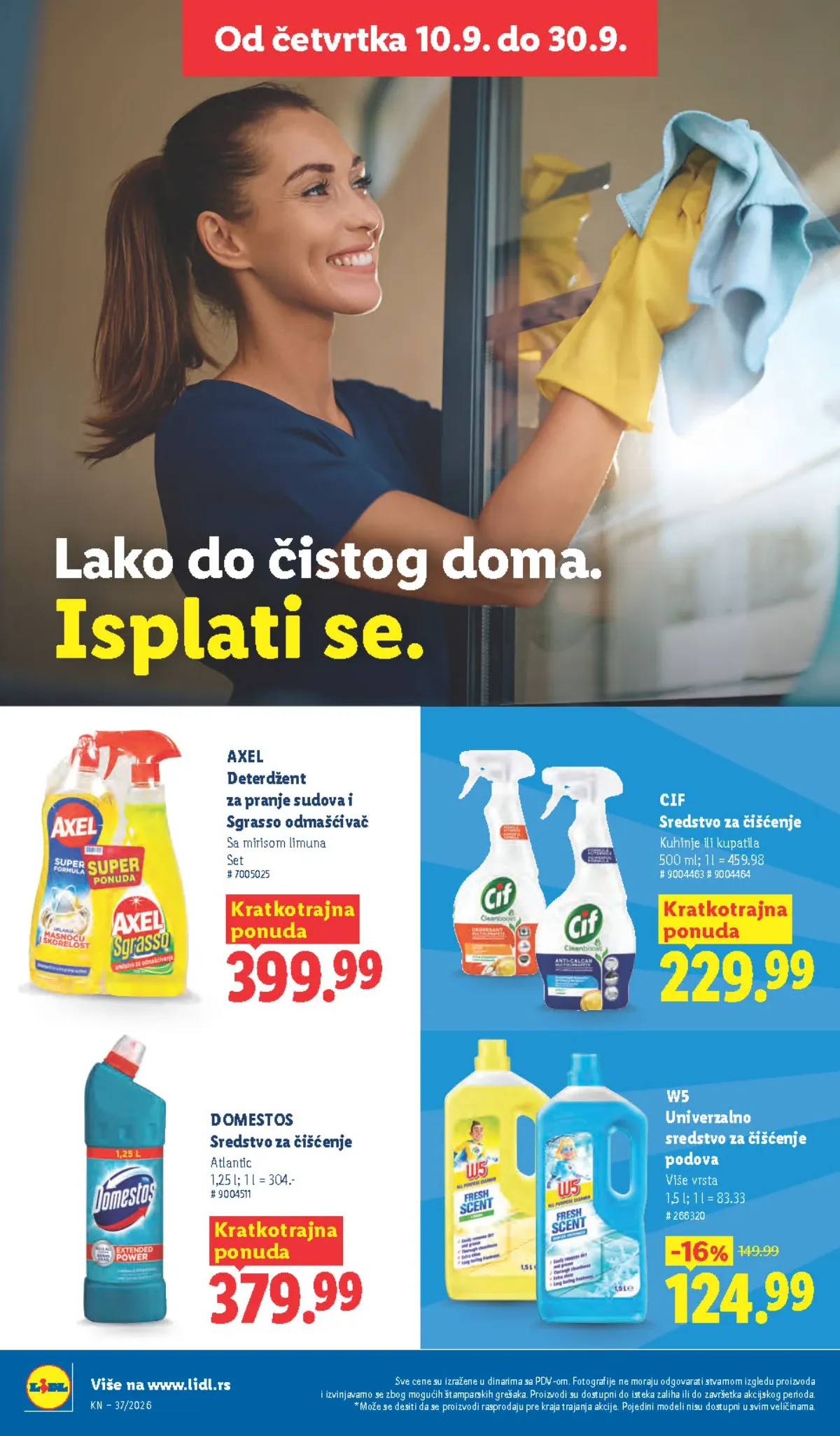 LIDL katalog od 10.09. do 16.09.2026. – strana 38 sa akcijskim cenama i ponudama