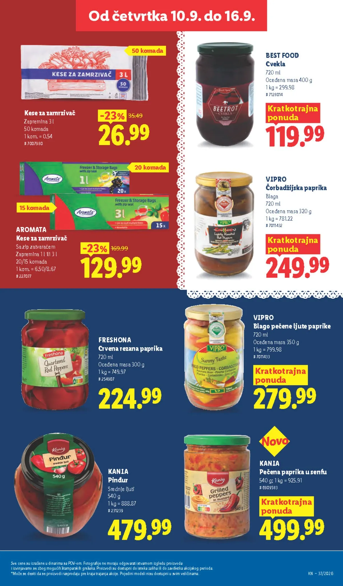 LIDL katalog od 10.09. do 16.09.2026. – strana 45 sa akcijskim cenama i ponudama