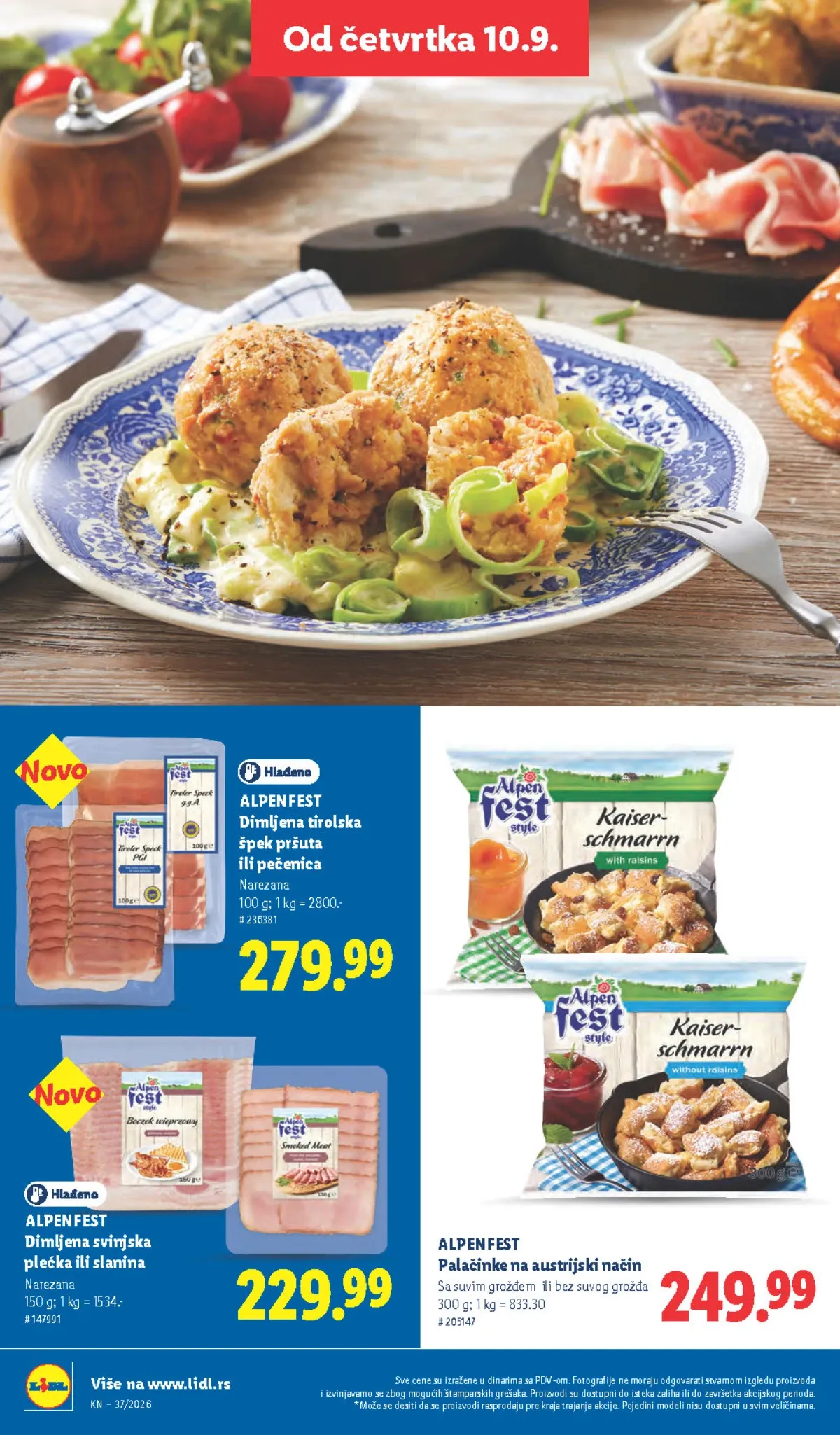 LIDL katalog od 10.09. do 16.09.2026. – strana 50 sa akcijskim cenama i ponudama