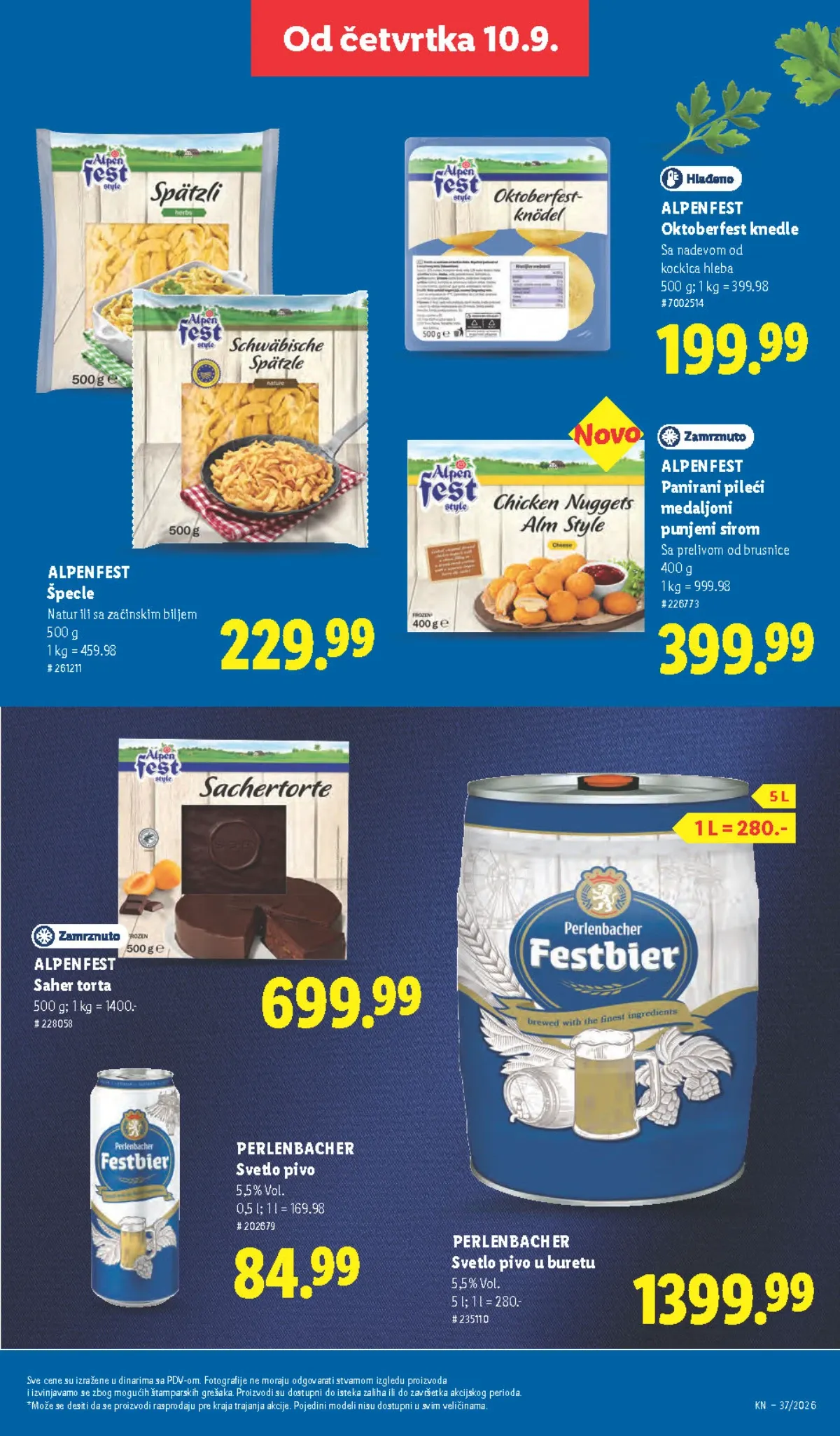 LIDL katalog od 10.09. do 16.09.2026. – strana 51 sa akcijskim cenama i ponudama