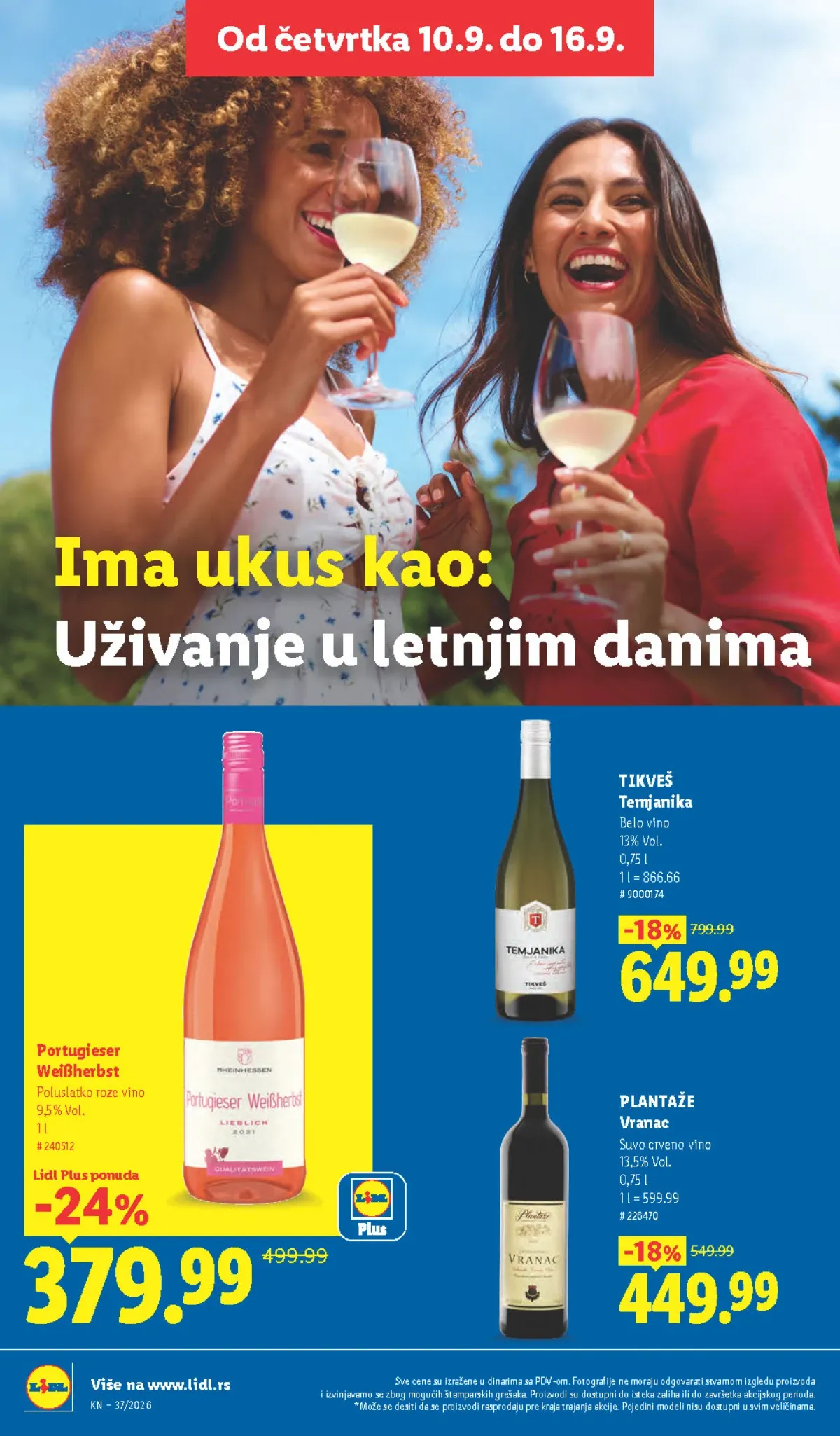 LIDL katalog od 10.09. do 16.09.2026. – strana 54 sa akcijskim cenama i ponudama