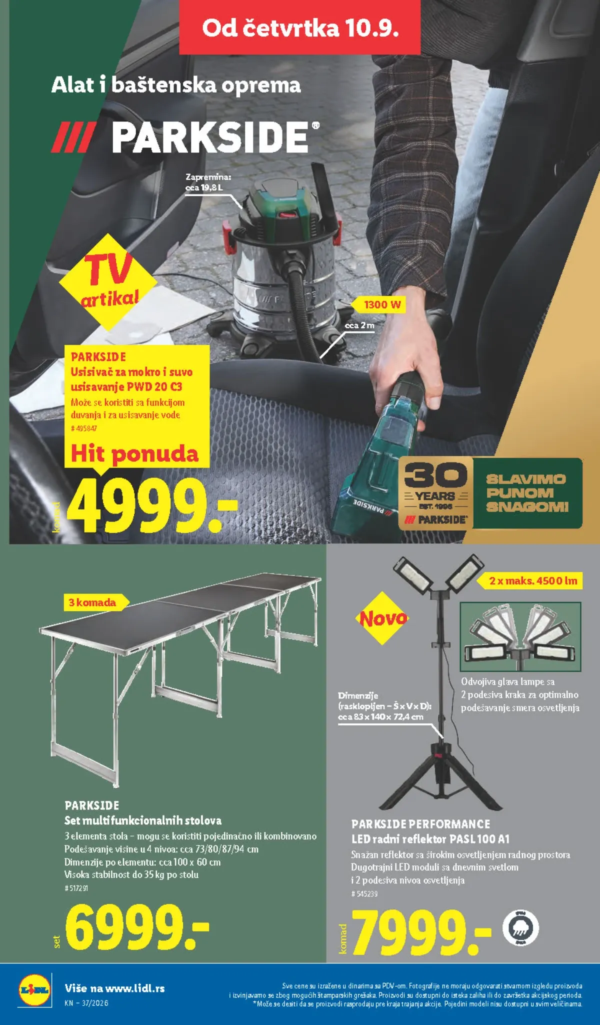 LIDL katalog od 10.09. do 16.09.2026. – strana 70 sa akcijskim cenama i ponudama