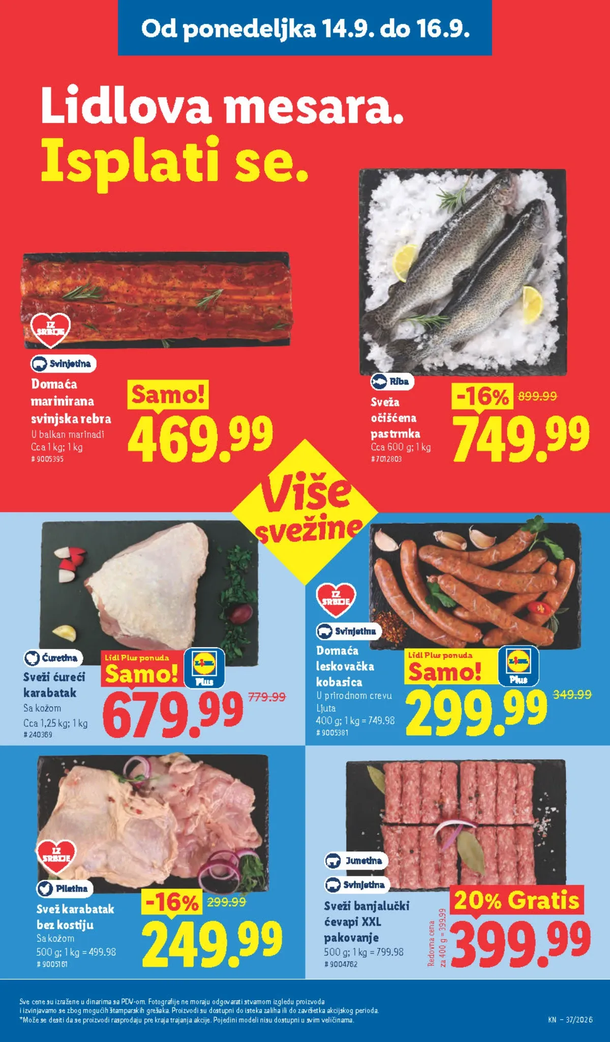 LIDL katalog od 10.09. do 16.09.2026. – strana 87 sa akcijskim cenama i ponudama