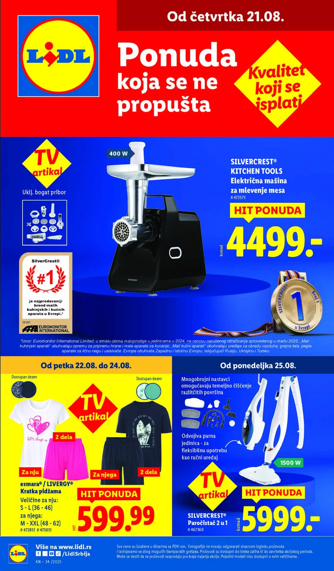 Lidl neprehrambena akcija – super ponude do 28.08.2025! Katalog popusta u toku