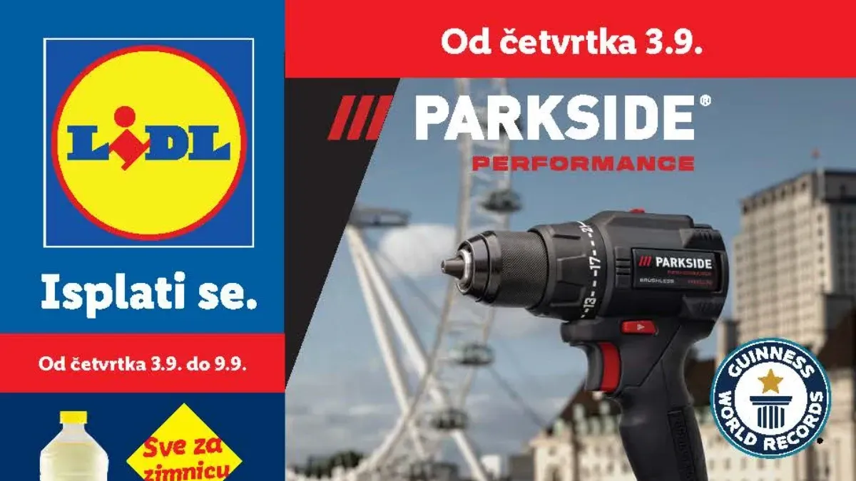 LIDL najavio novu akciju od 03.09. do 09.09.2026. sa popustima do 63%