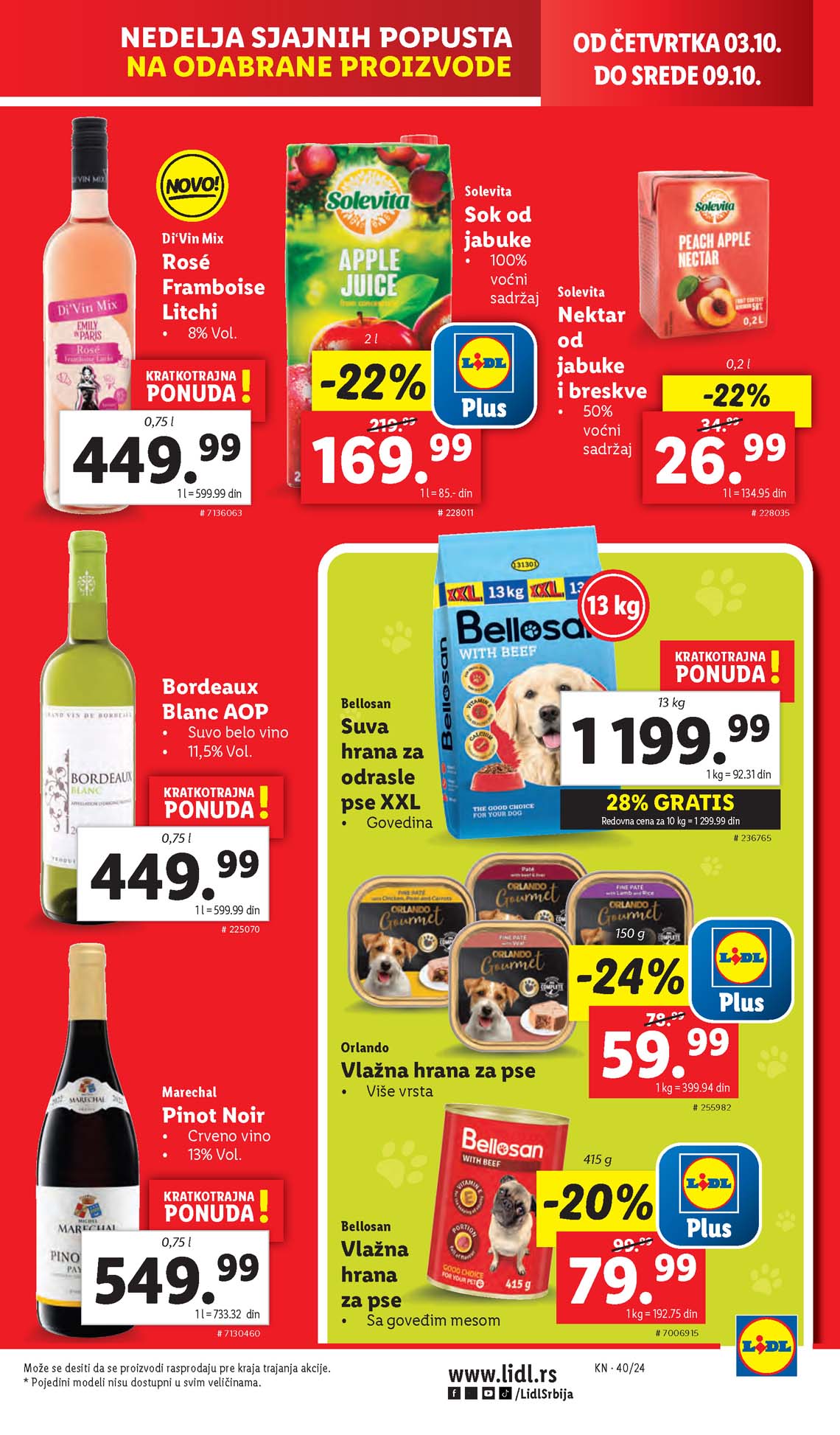 LIDL SNIZENJE SNIZENJA  KATALOG AKCIJA