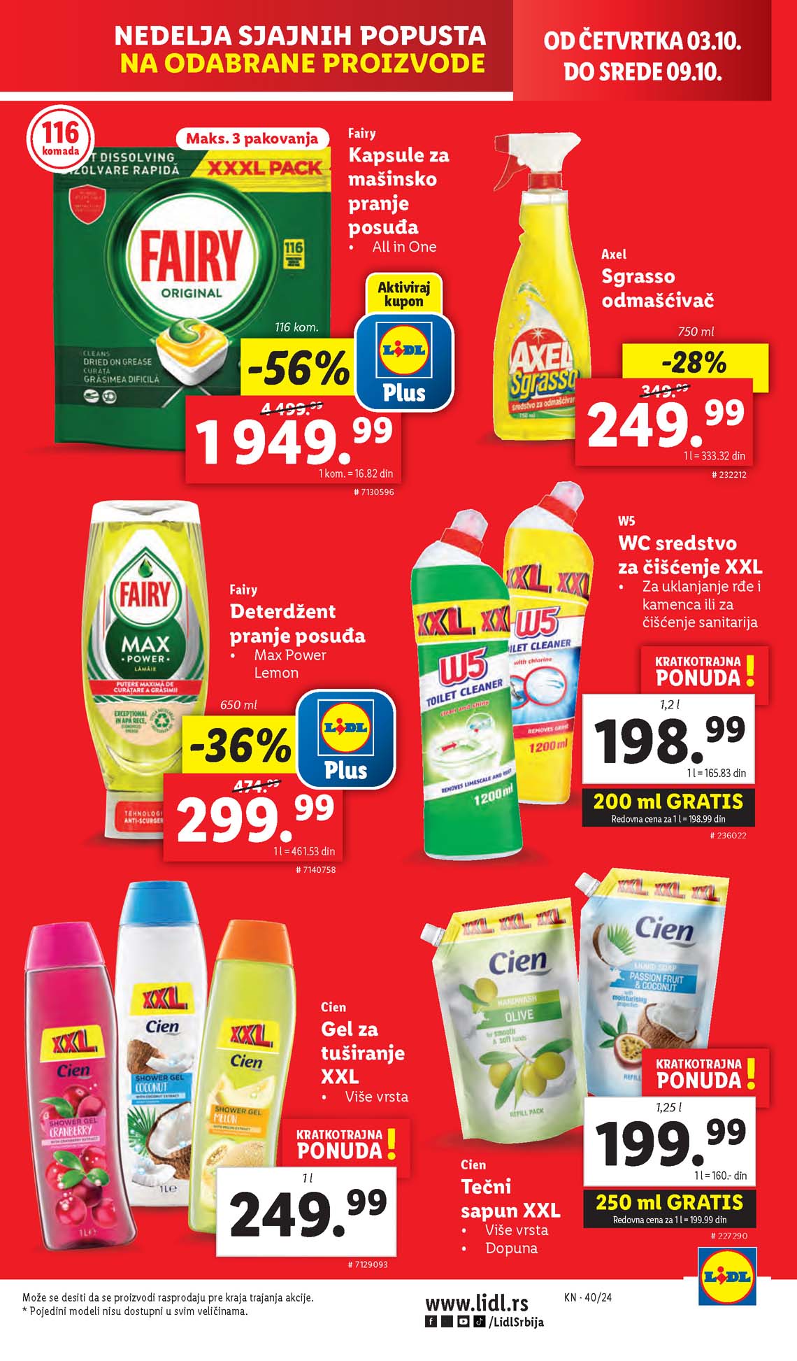 LIDL SNIZENJE SNIZENJA  KATALOG AKCIJA